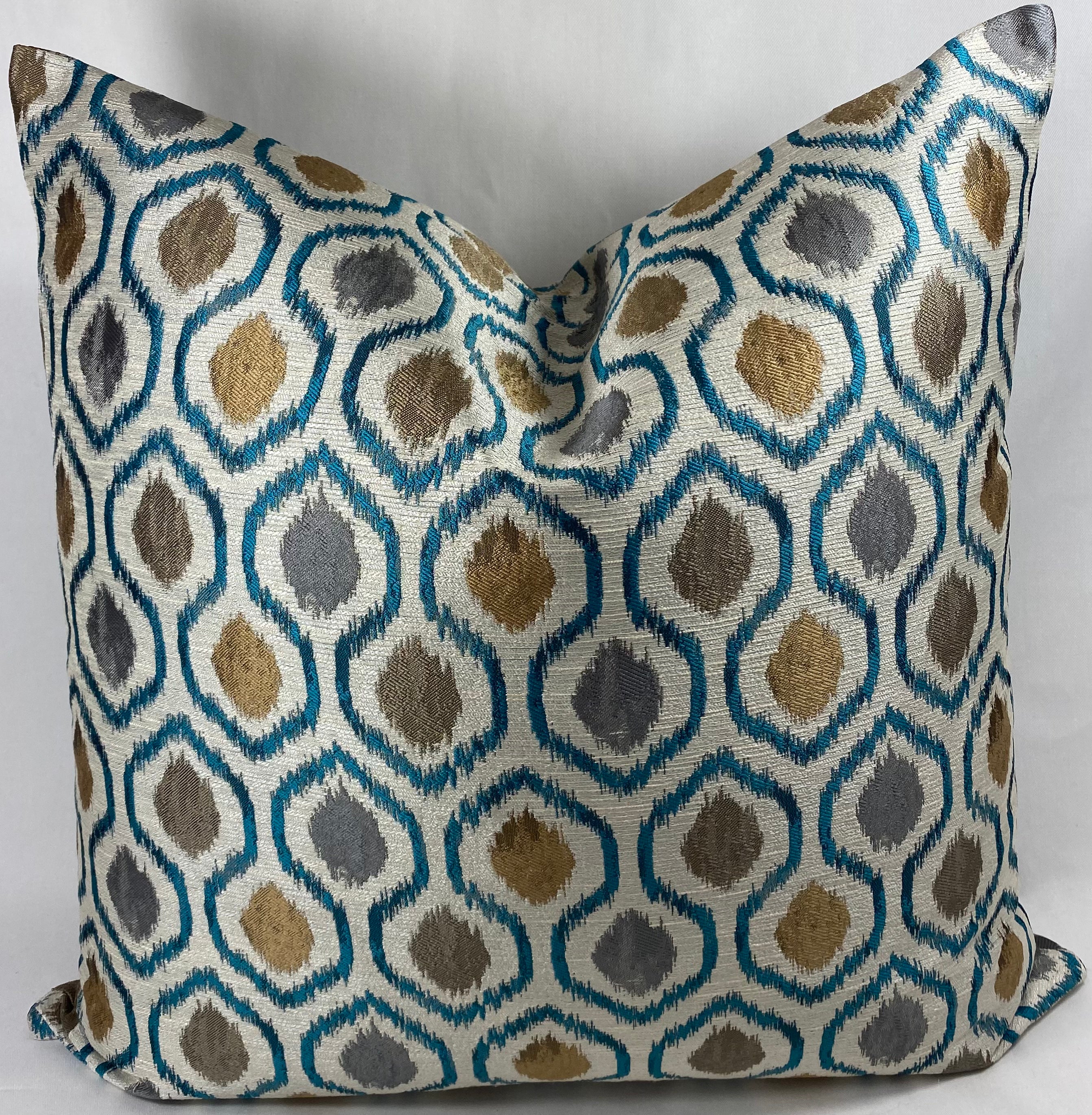 Luxury Pillow - 24" x 24" - Brandon Turquoise