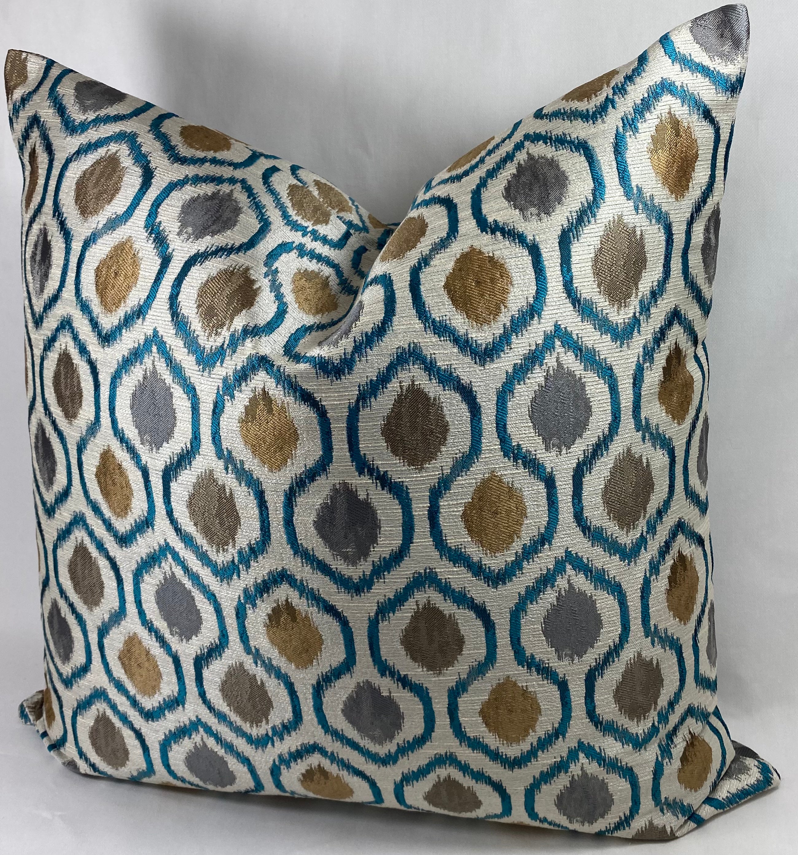 Luxury Pillow - 24" x 24" - Brandon Turquoise