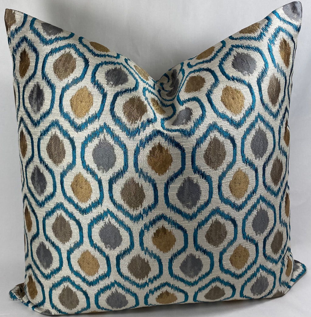 Luxury Pillow - 24" x 24" - Brandon Turquoise