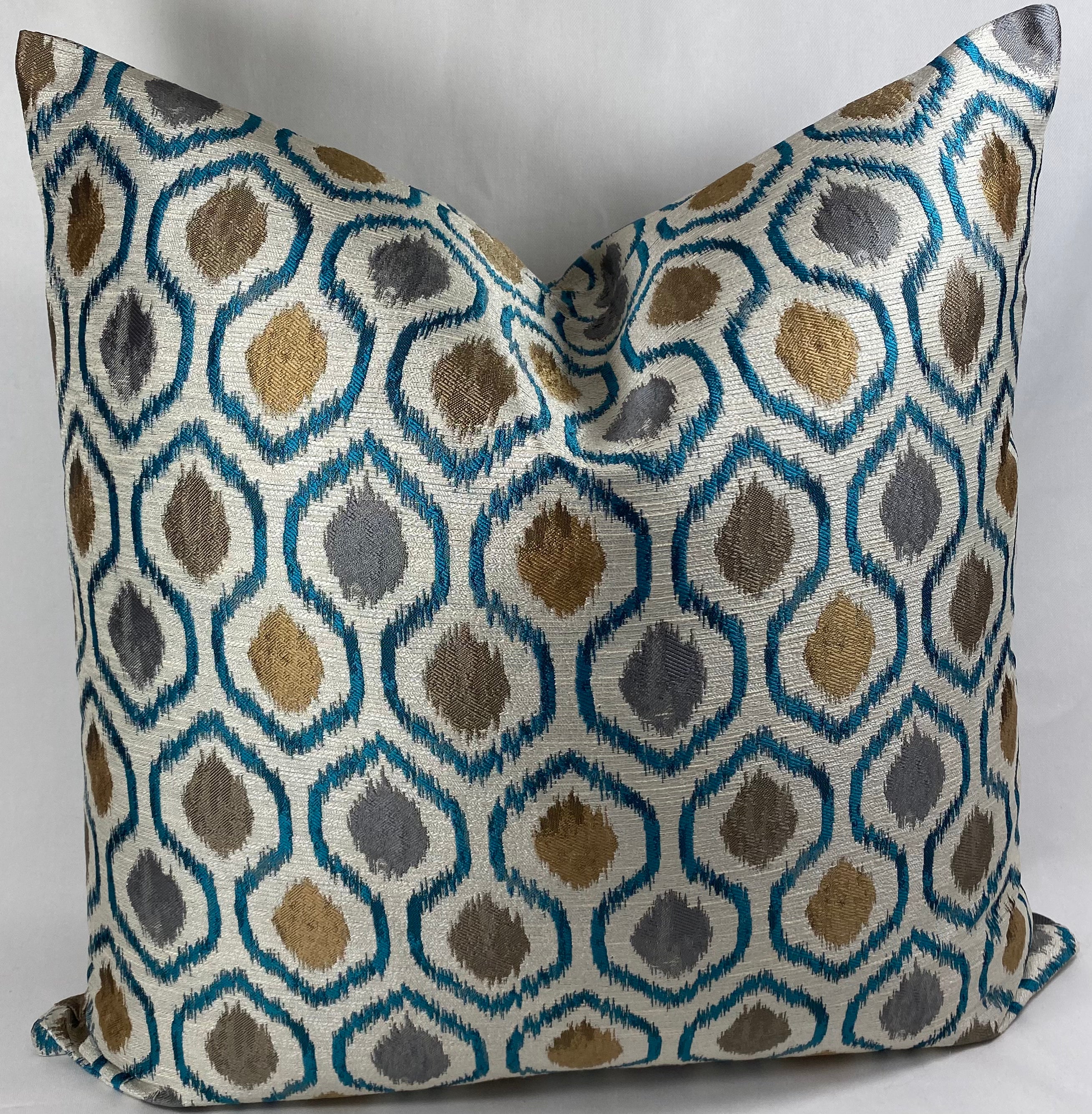 Luxury Pillow - 24" x 24" - Brandon Turquoise
