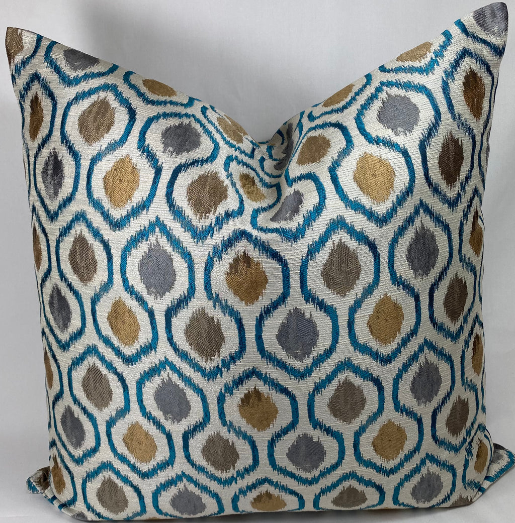 Luxury Pillow - 24" x 24" - Brandon Turquoise