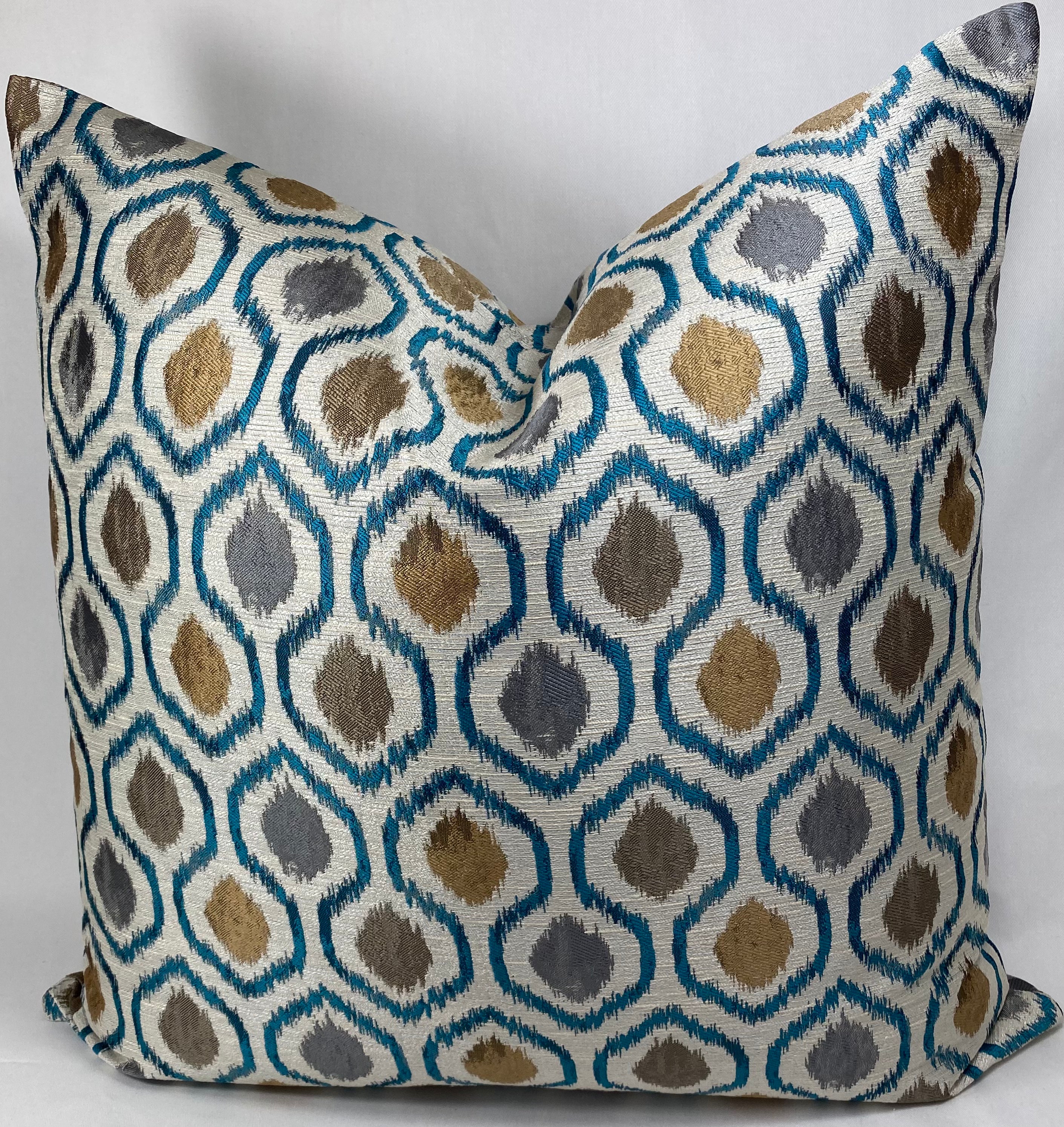 Luxury Pillow - 24" x 24" - Brandon Turquoise
