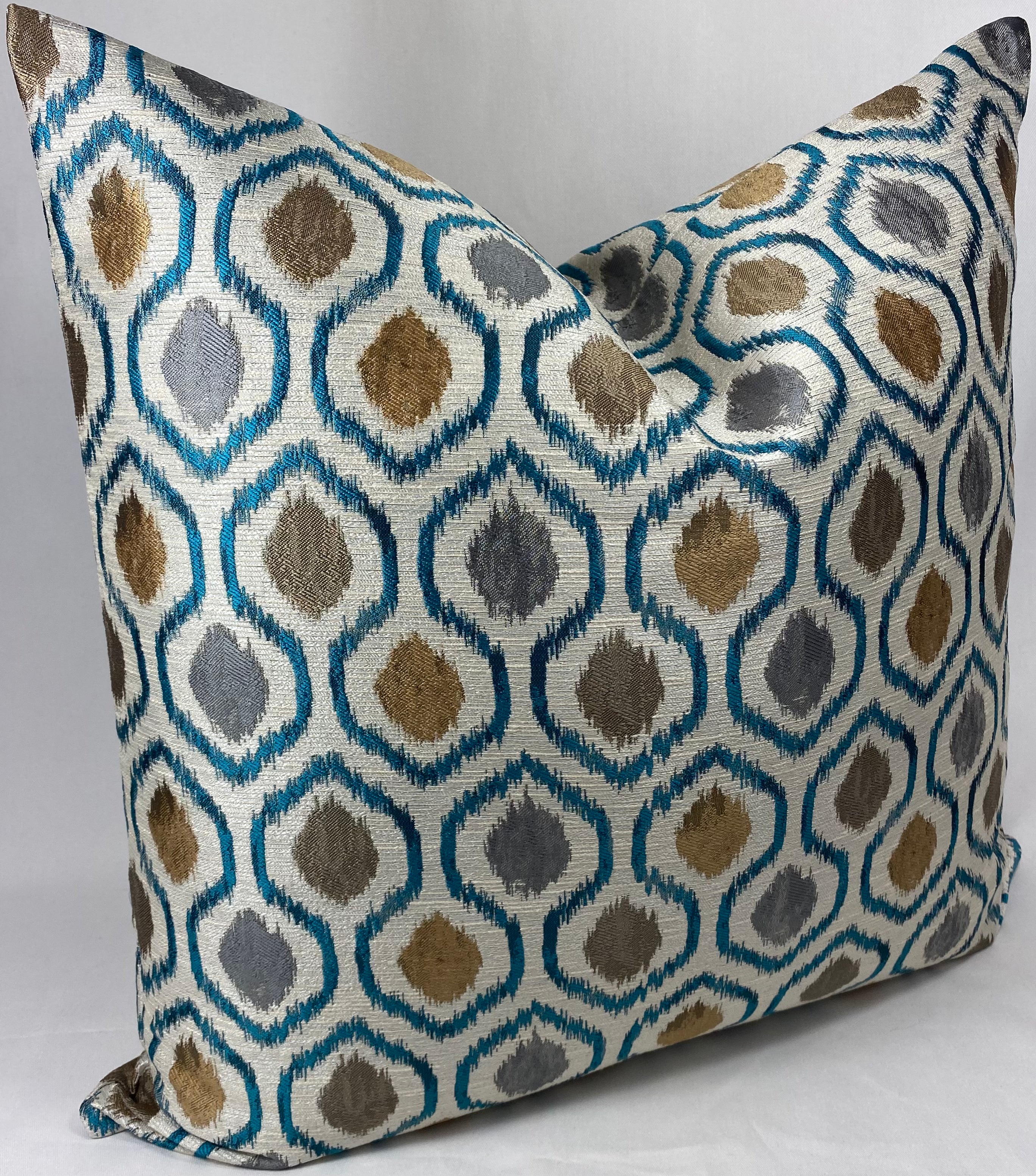 Luxury Pillow - 24" x 24" - Brandon Turquoise