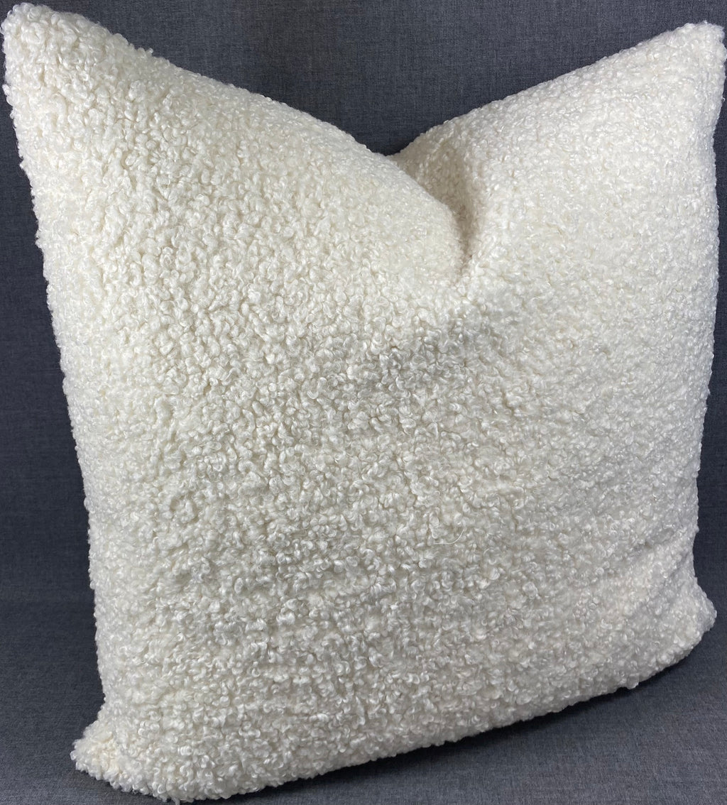 Luxury Pillow -  24" x 24" -  Poodle Ivory