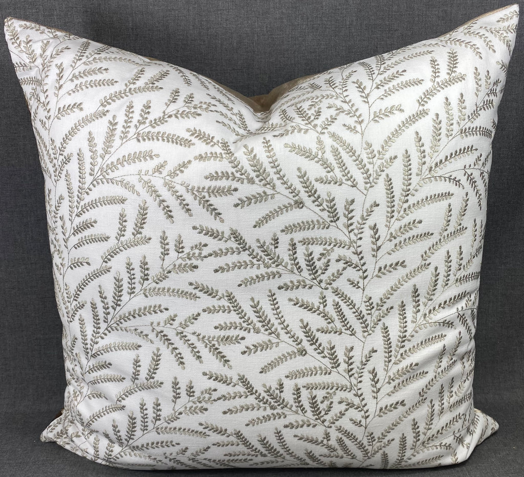 Luxury Pillow – 24" × 24" – Fern Taupe