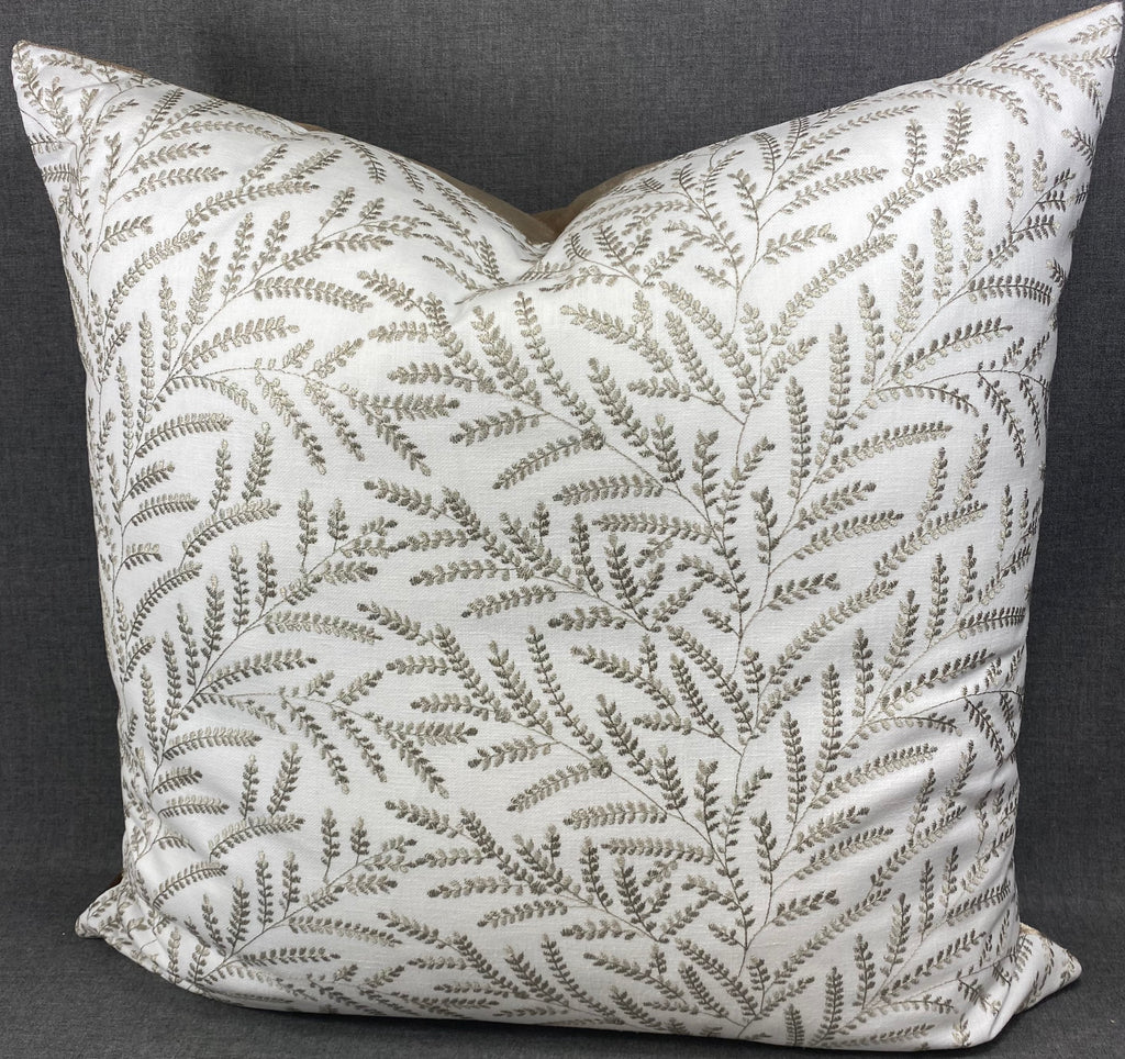 Luxury Pillow – 24" × 24" – Fern Taupe