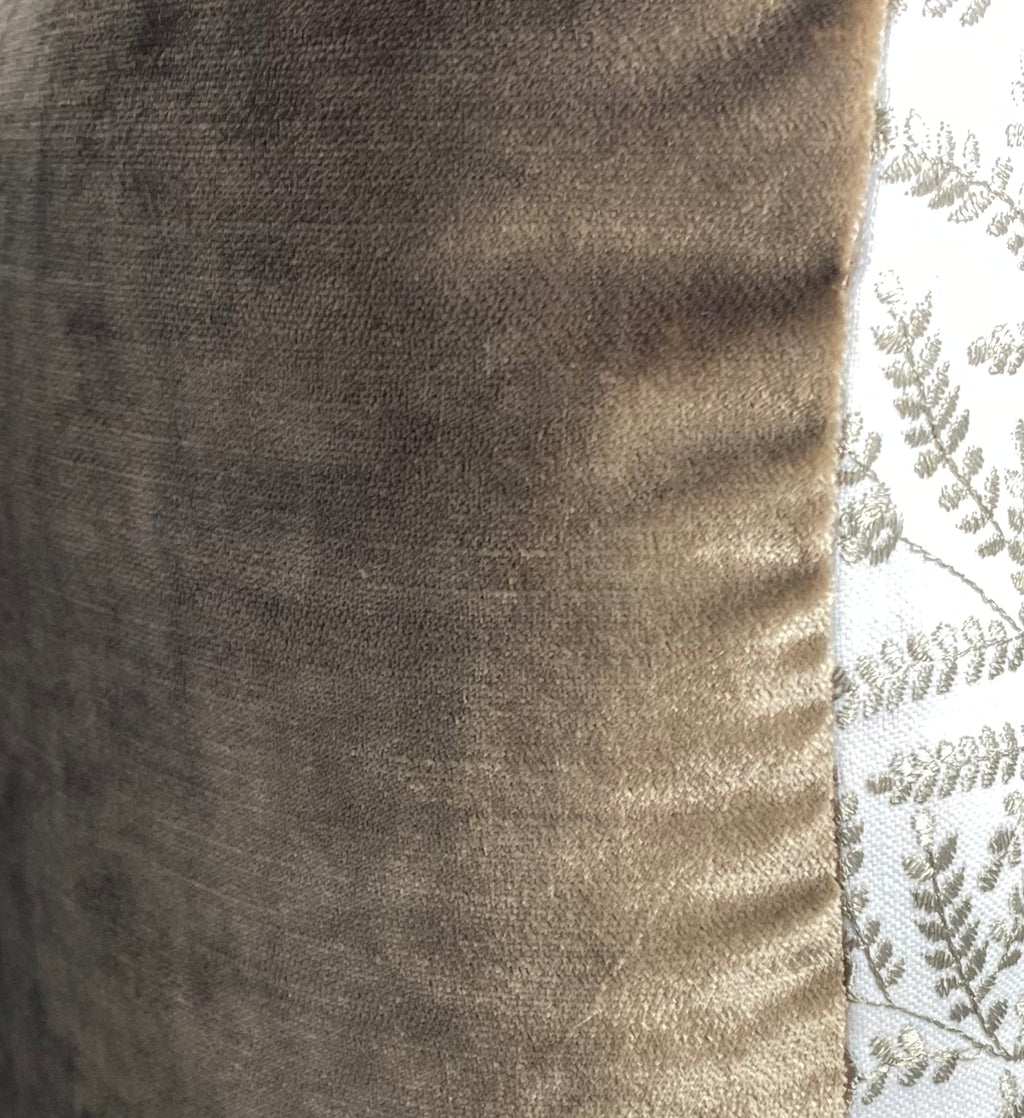Luxury Pillow – 24" × 24" – Fern Taupe