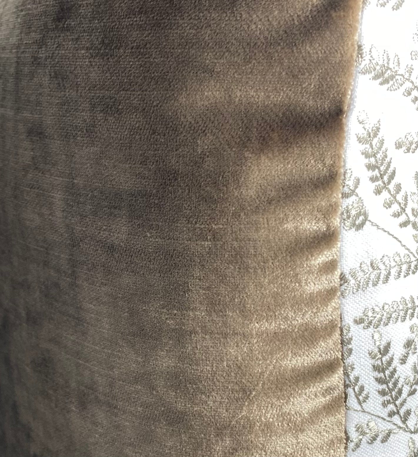 Luxury Pillow – 24" × 24" – Fern Taupe