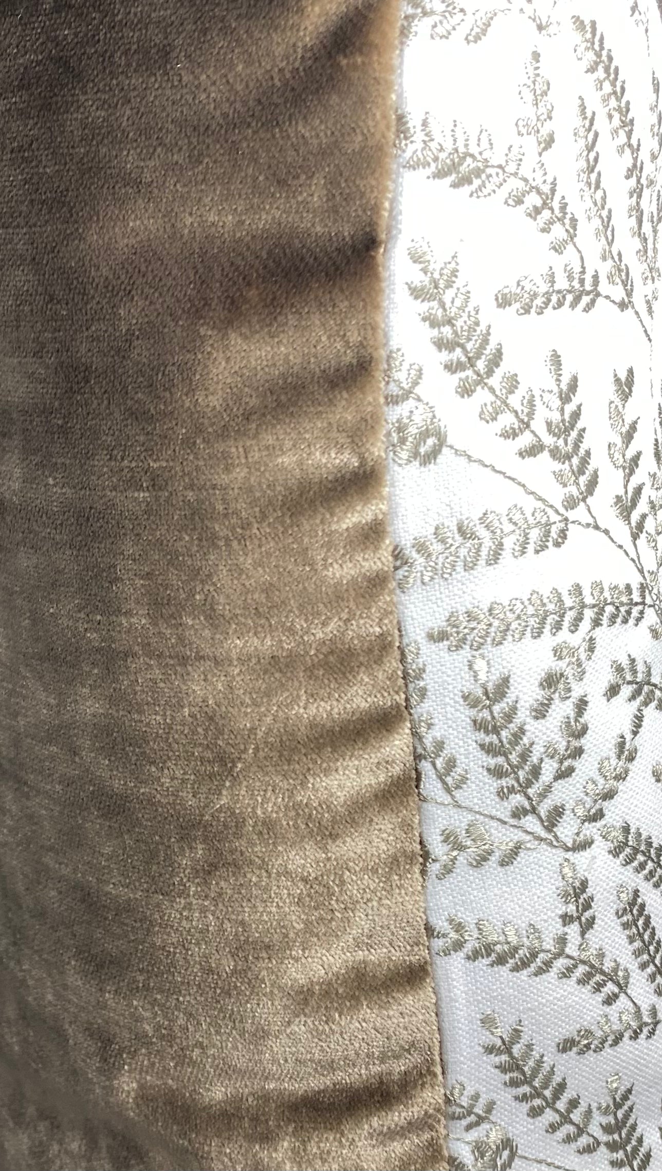 Luxury Pillow – 24" × 24" – Fern Taupe