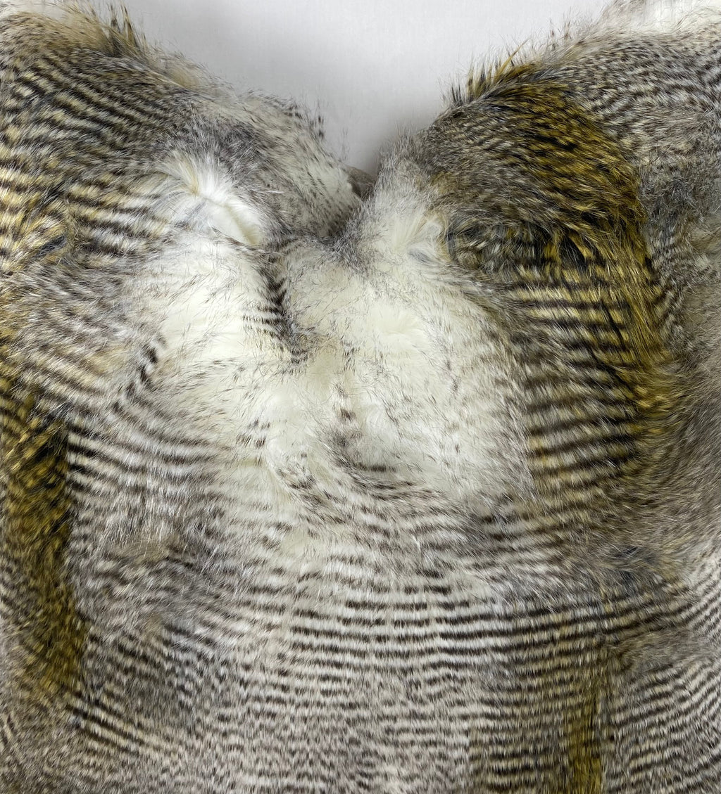 Luxury Pillow – 24" × 24" – Alaskan Hawk