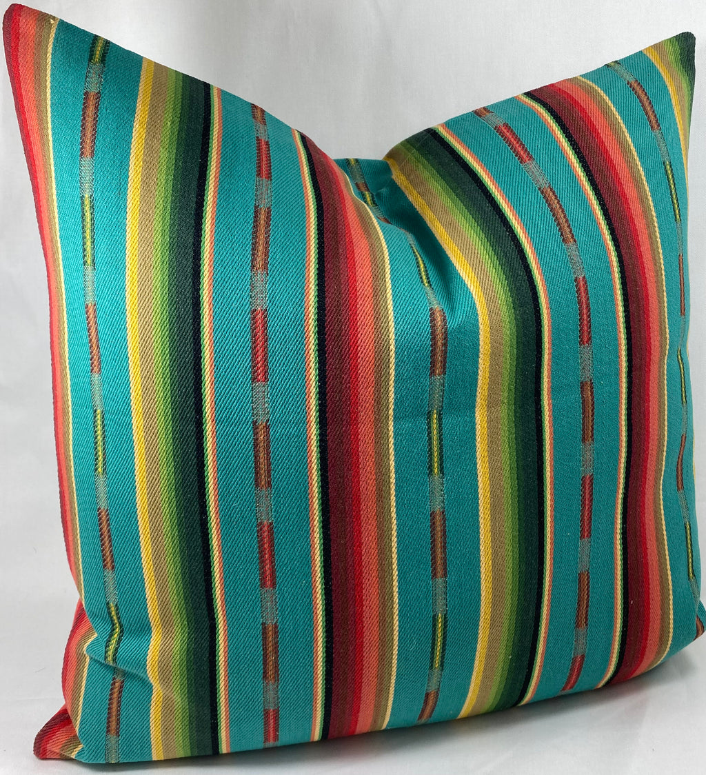Luxury Pillow – 24" × 24" – Native Turquoise