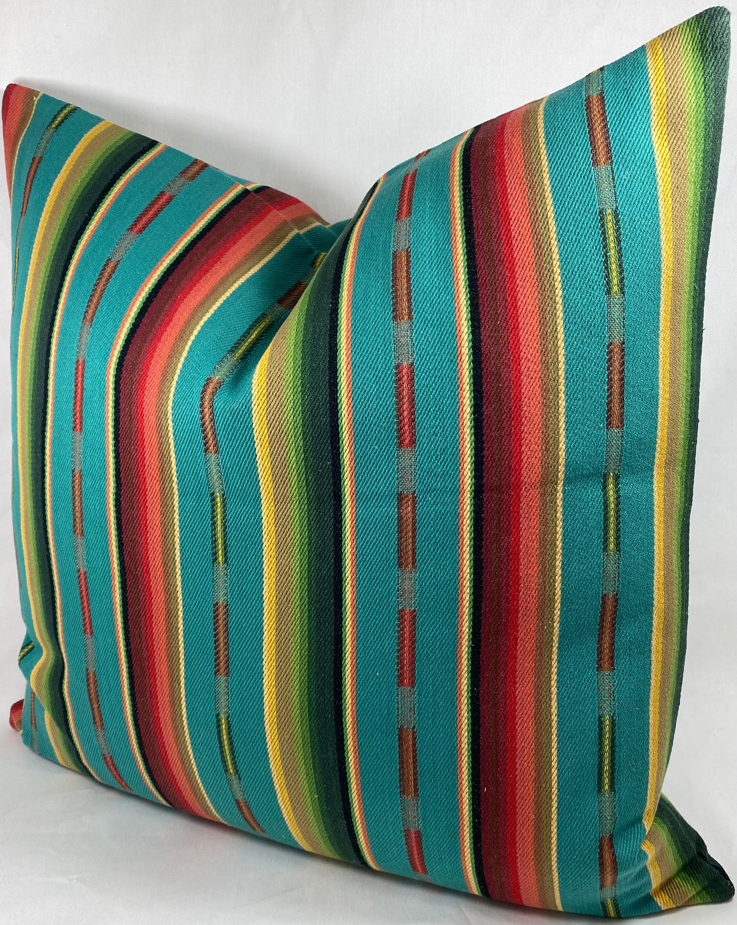 Luxury Pillow – 24" × 24" – Native Turquoise