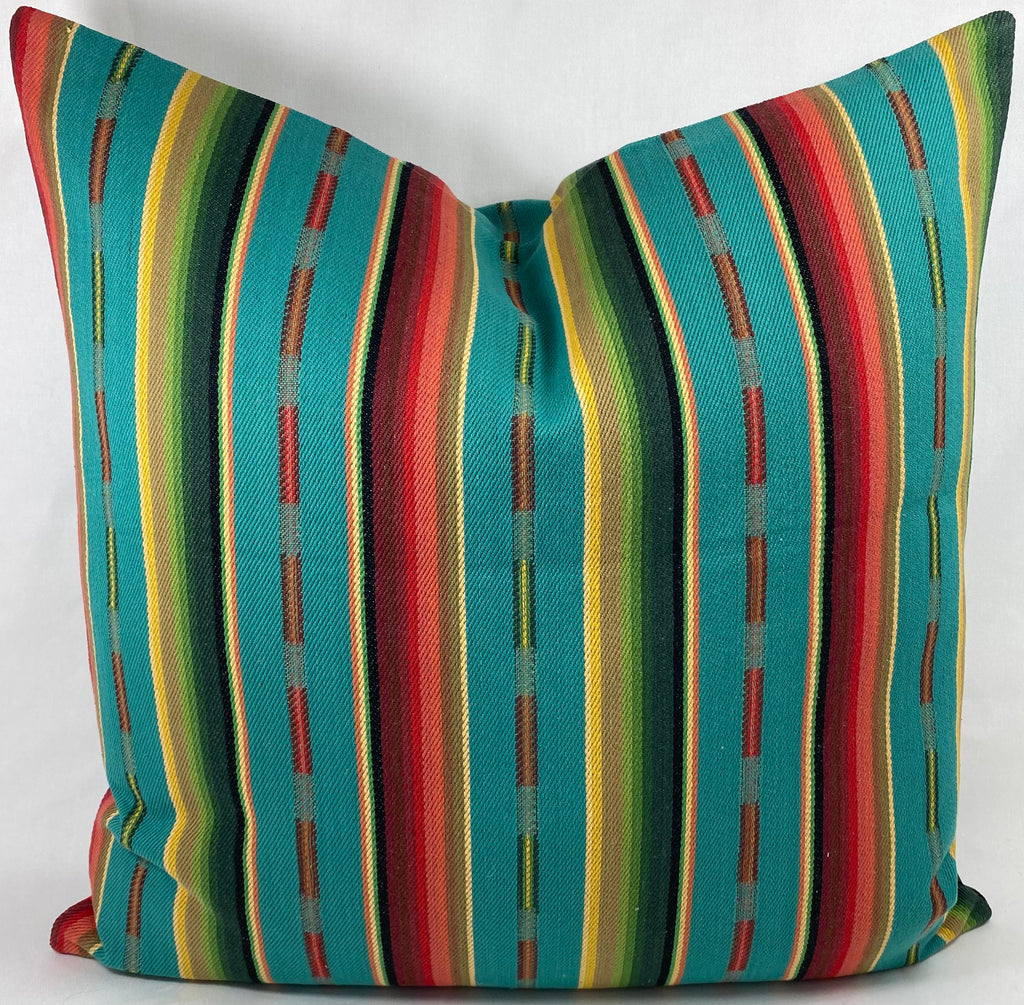 Luxury Pillow – 24" × 24" – Native Turquoise