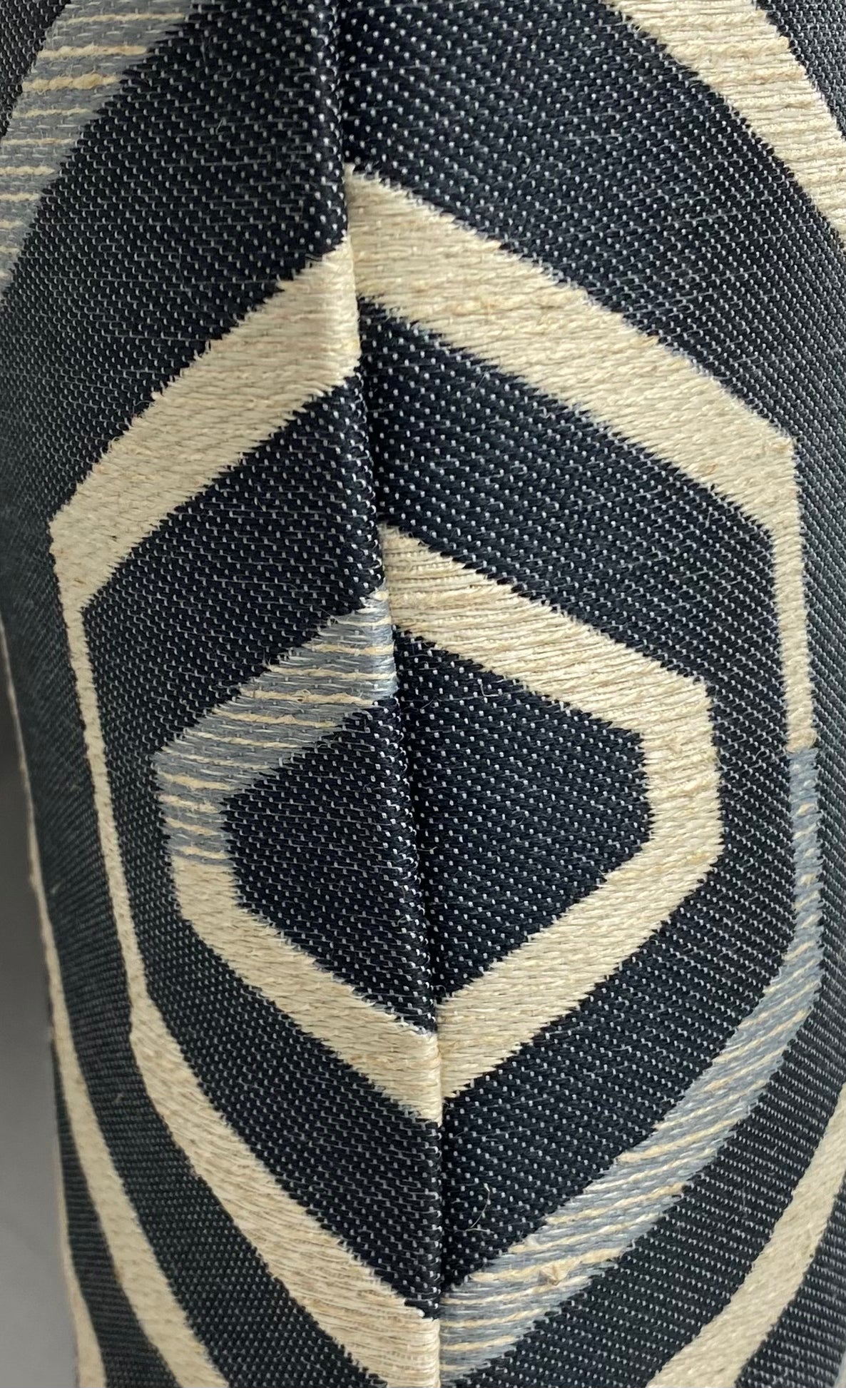 Luxury Pillow -  24" x 24" - Geo Blue