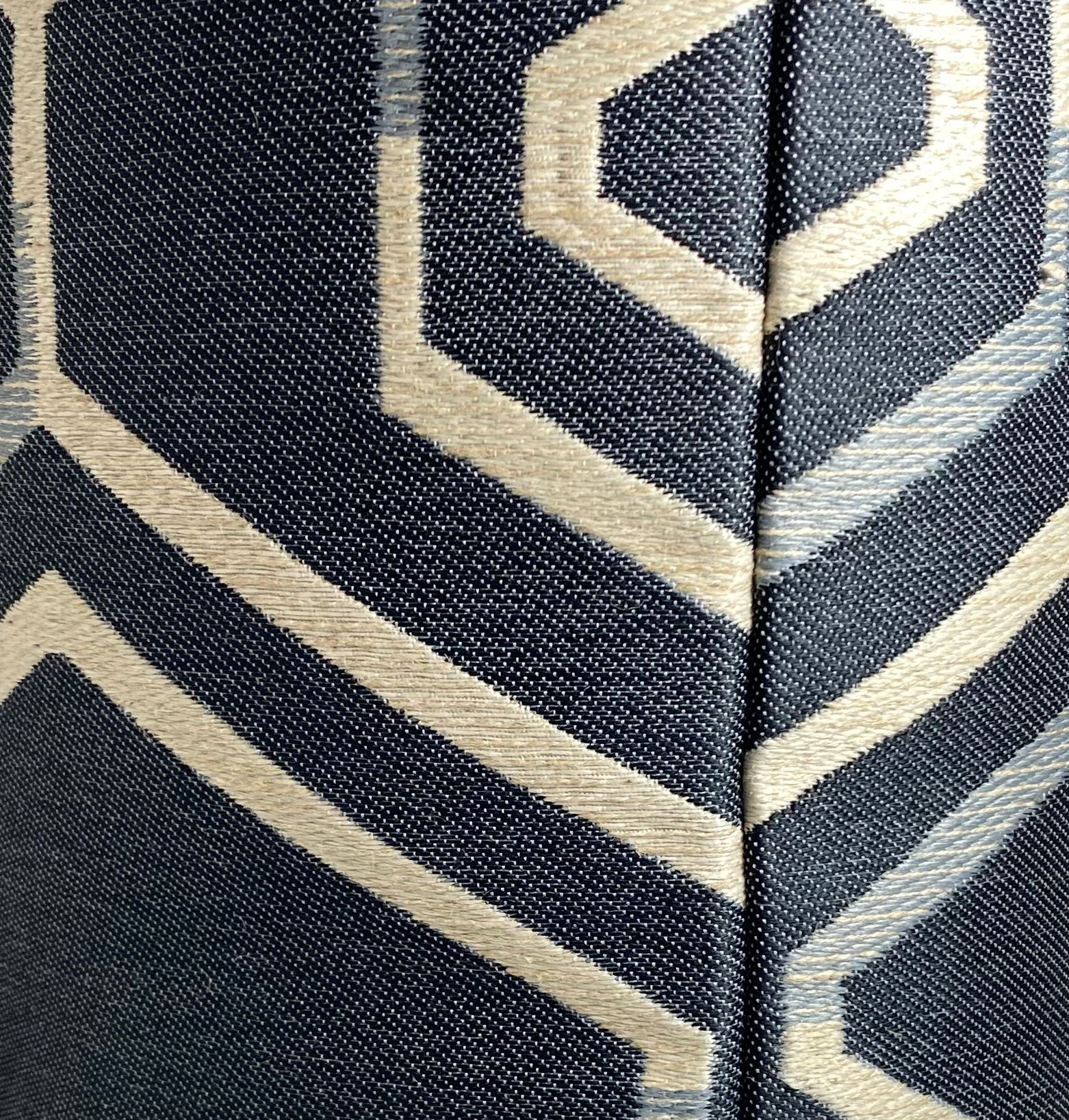 Luxury Pillow -  24" x 24" - Geo Blue