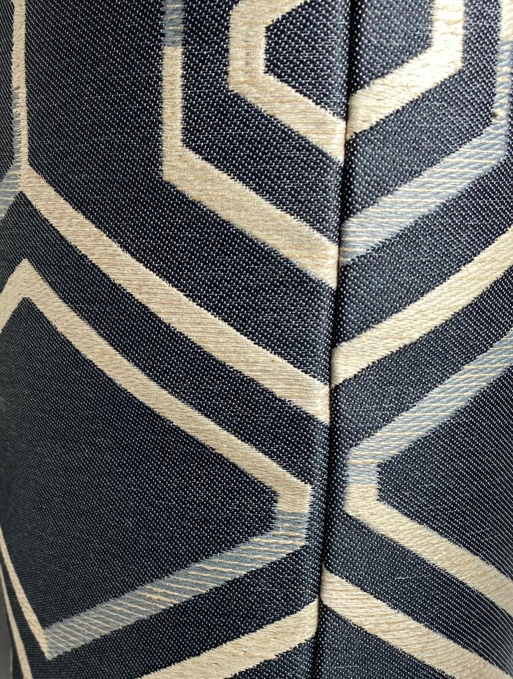 Luxury Pillow -  24" x 24" - Geo Blue