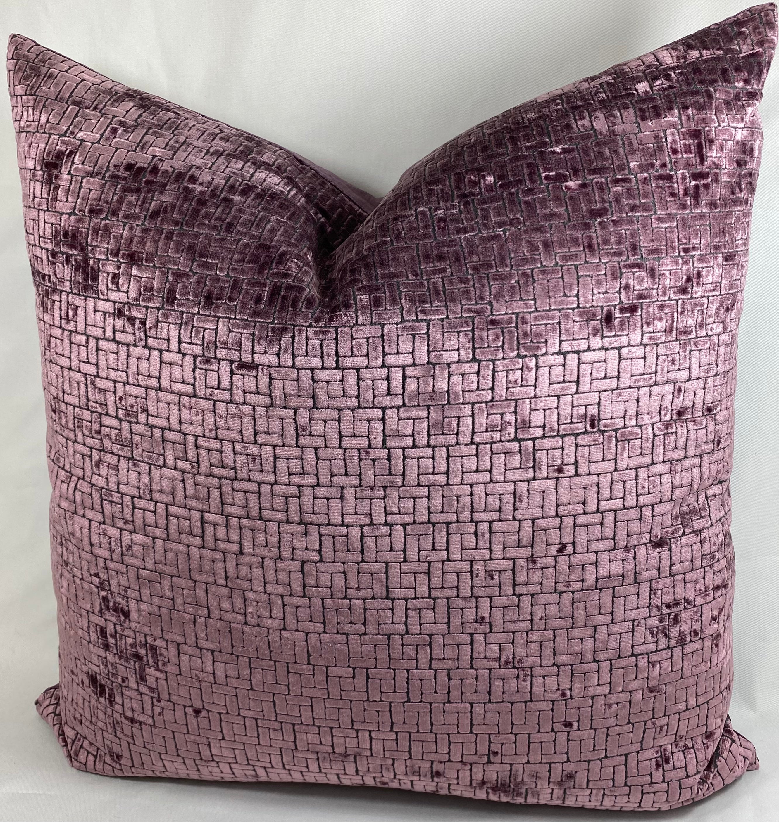 Luxury Pillow – 24" × 24" – Jenga Plum