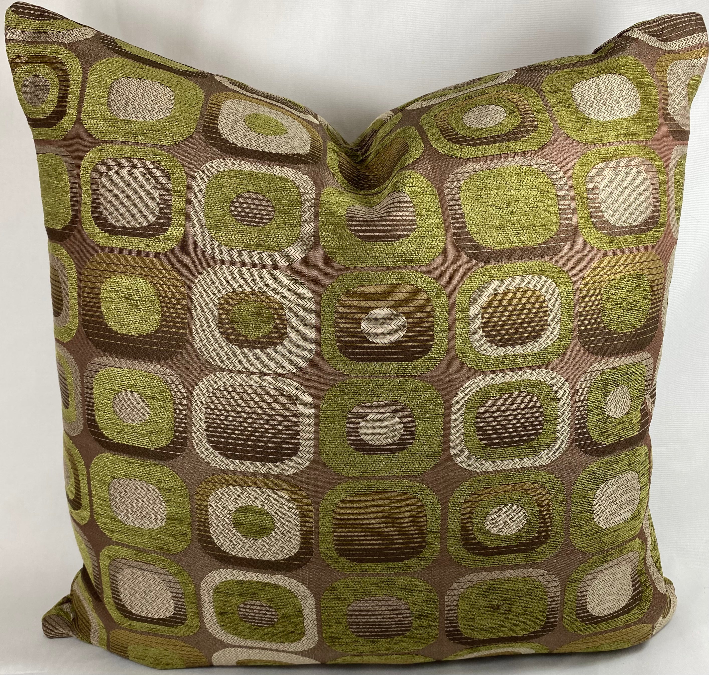 Luxury Pillow – 24" × 24" – Mid Century Groove