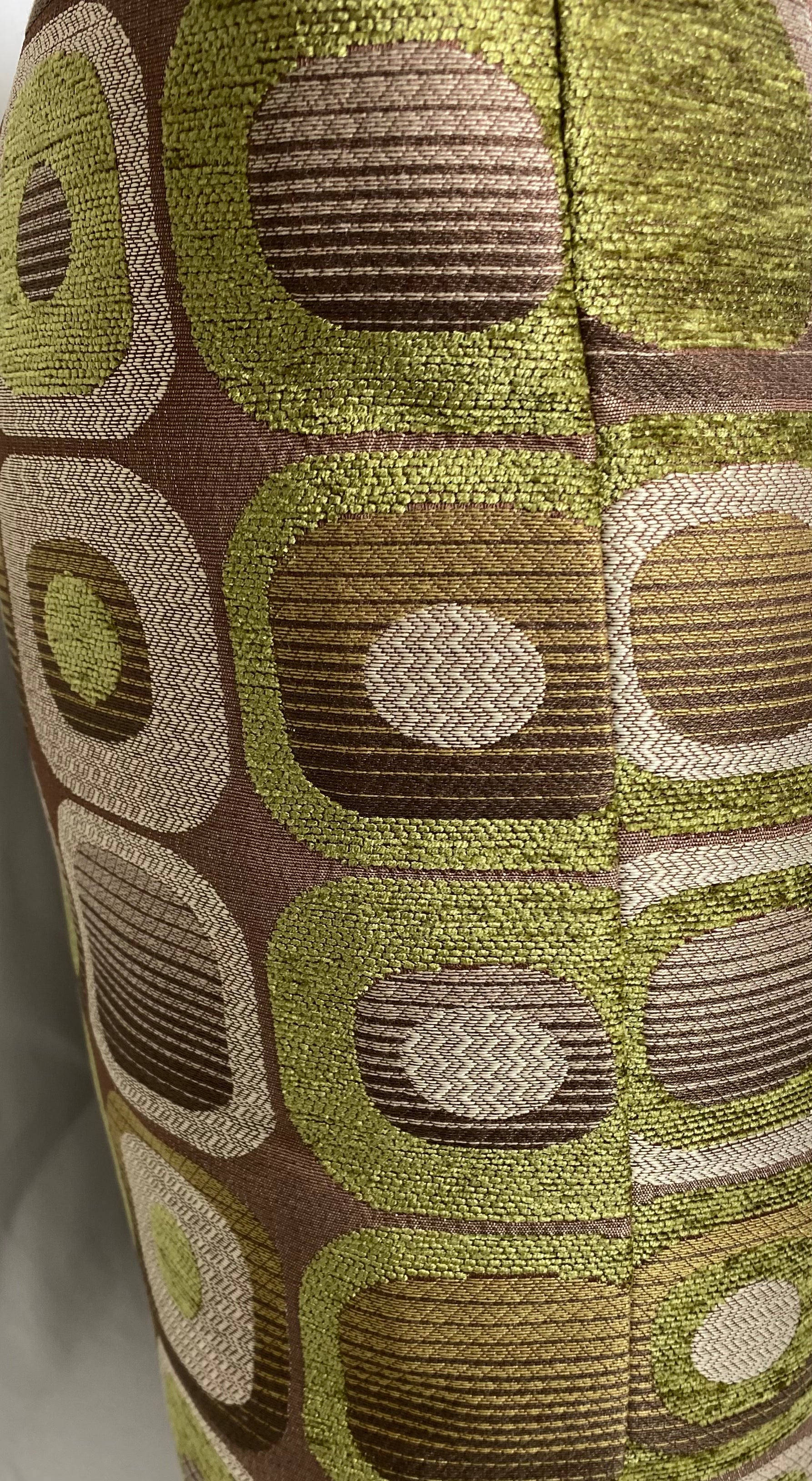 Luxury Pillow – 24" × 24" – Mid Century Groove