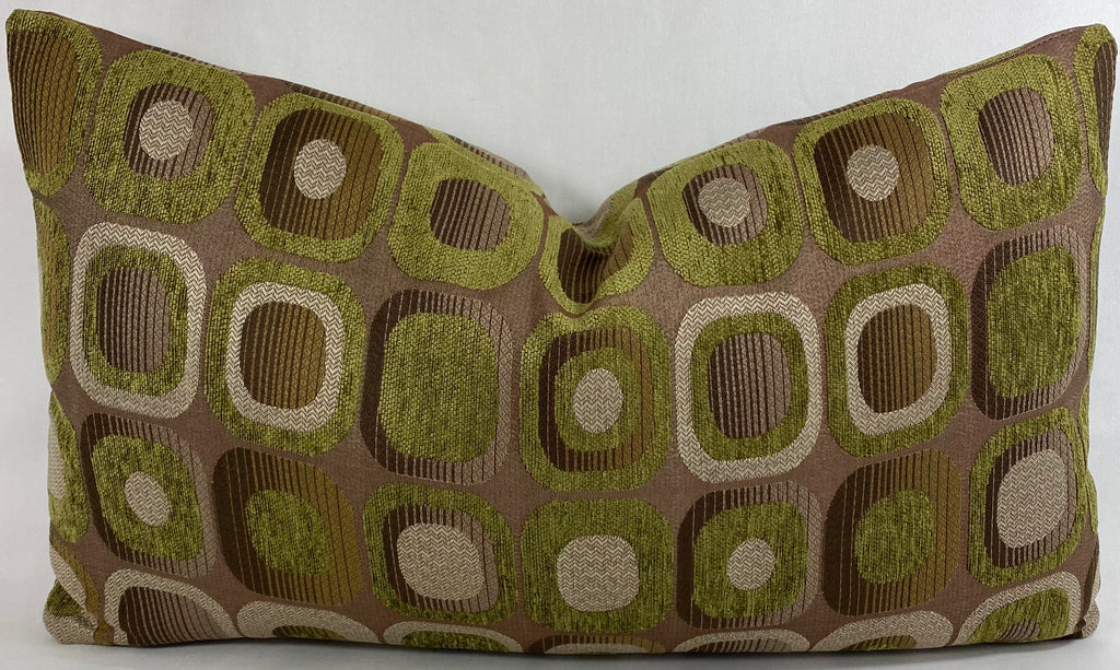 Luxury Lumbar Pillow – 24" × 14" – Mid Century Groove