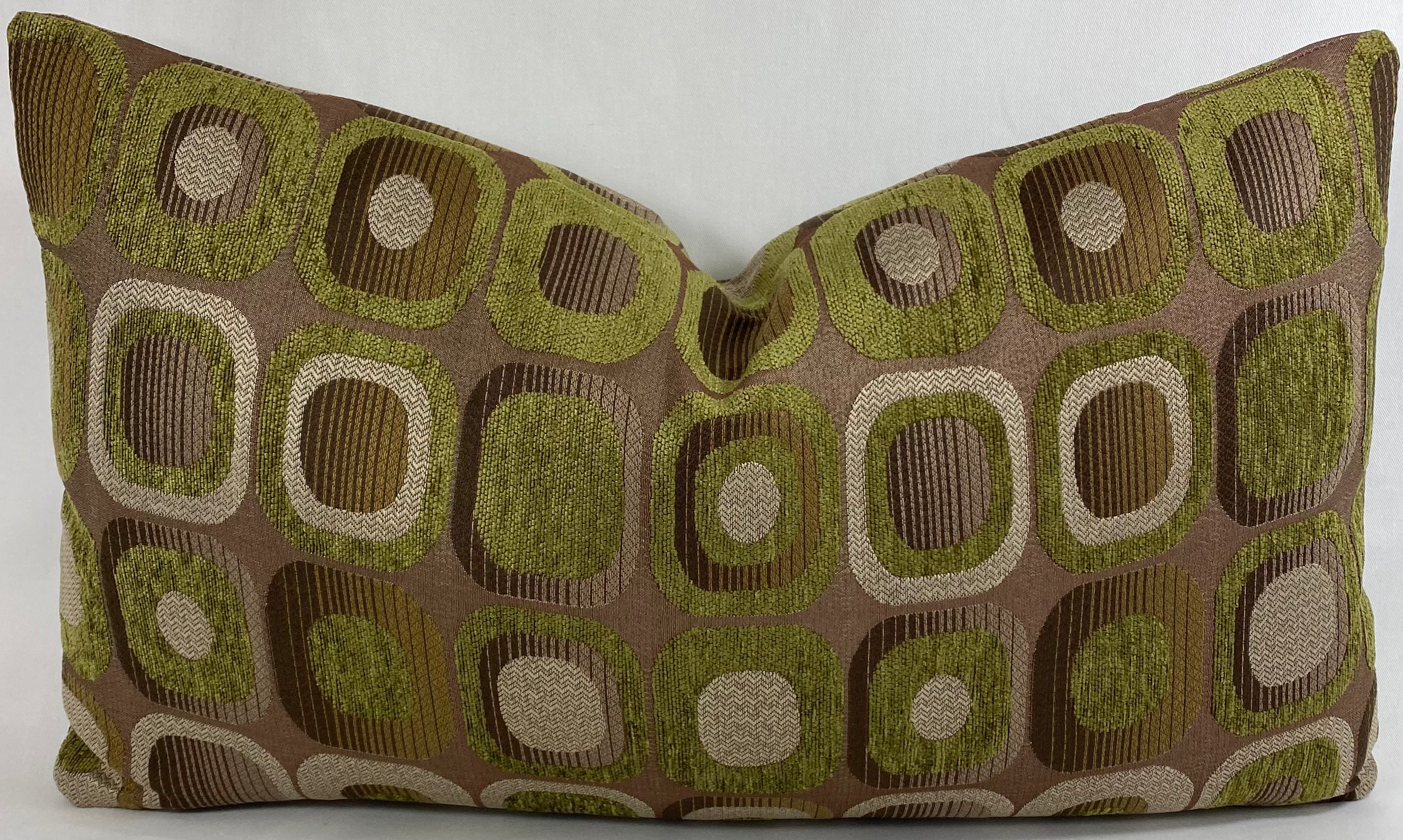 Luxury Lumbar Pillow – 24" × 14" – Mid Century Groove