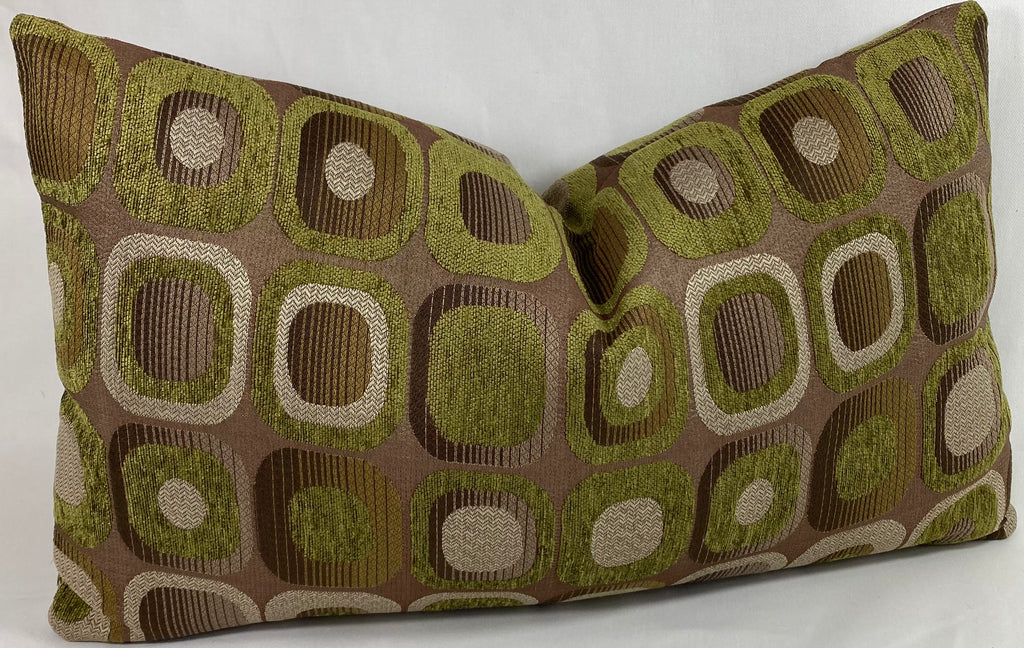 Luxury Lumbar Pillow – 24" × 14" – Mid Century Groove