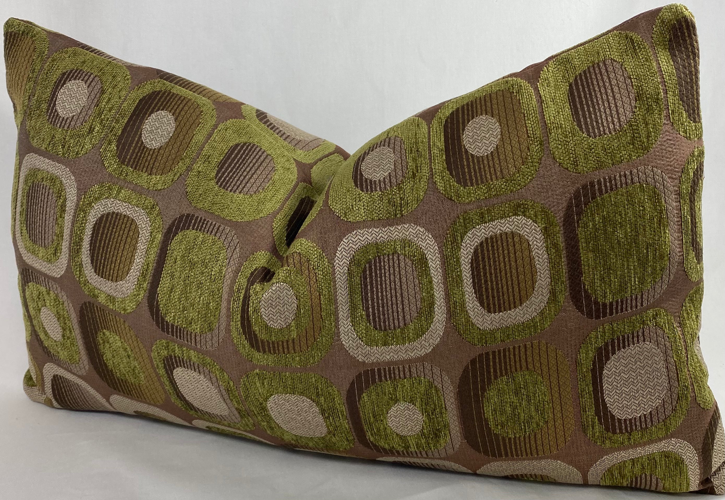 Luxury Lumbar Pillow – 24" × 14" – Mid Century Groove