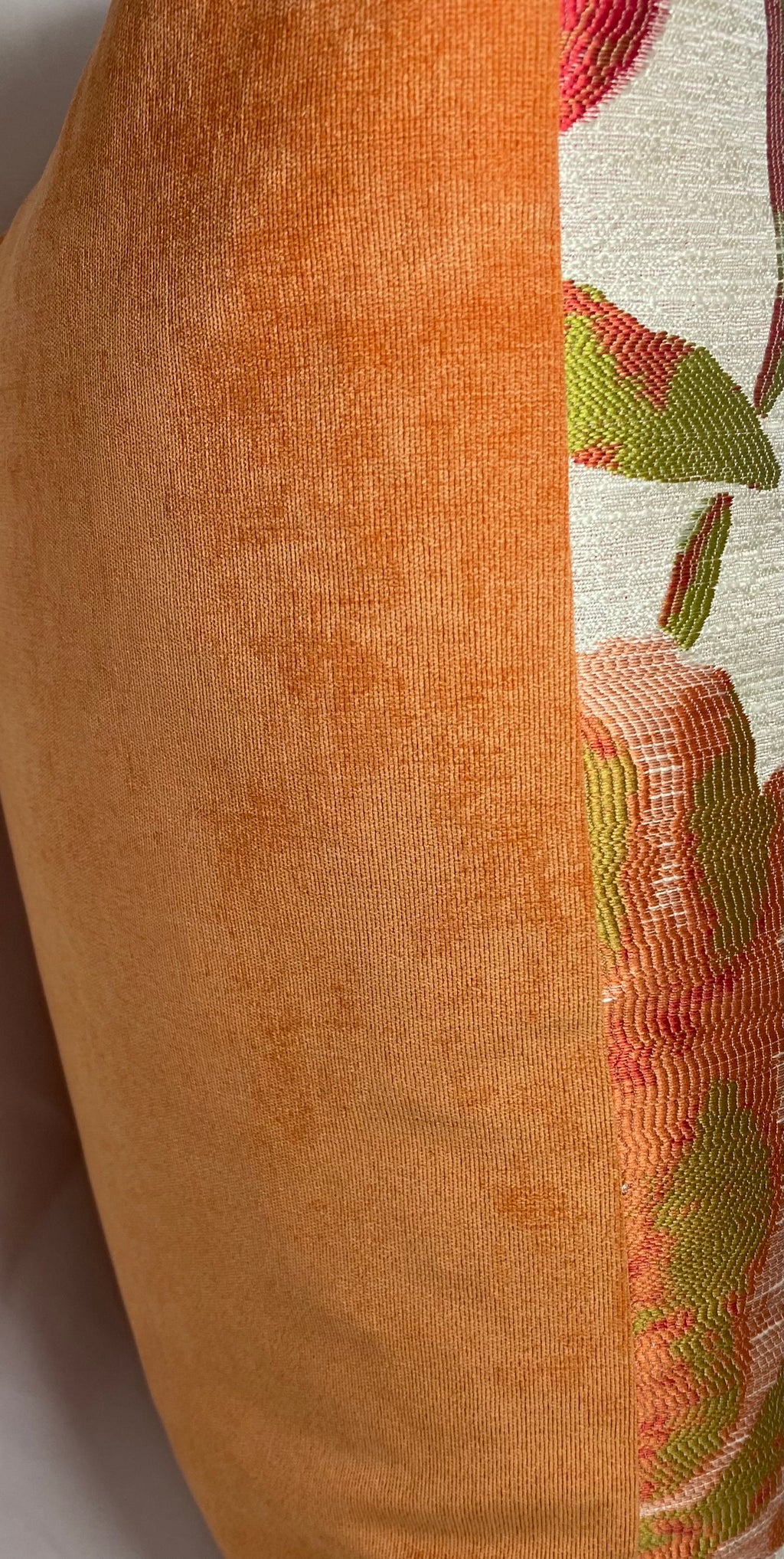 Luxury Pillow – 24" × 24" – Lauren Poppy