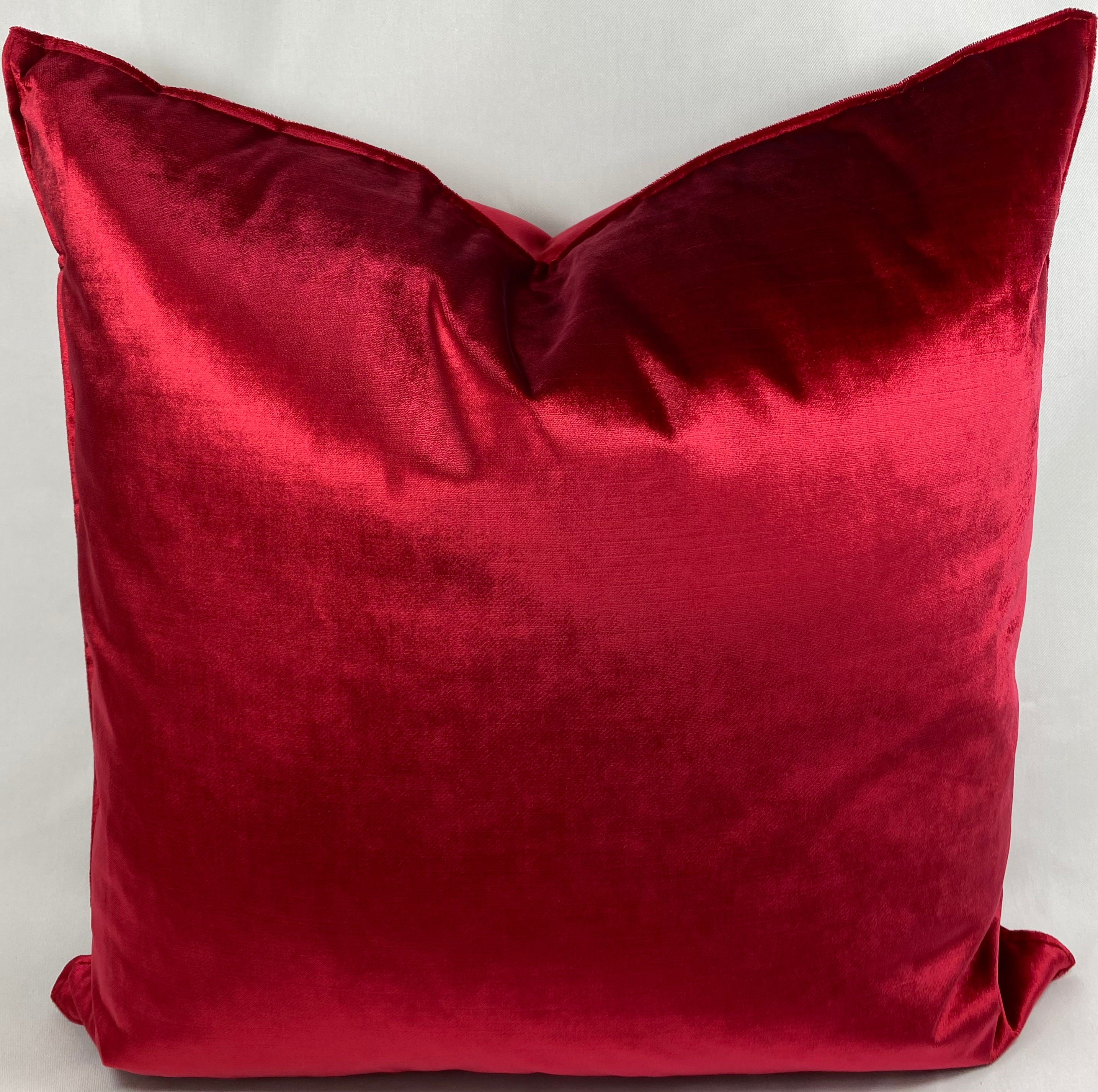 Luxury Pillow - 24" x 24"- Iridescence Double Front Ruby