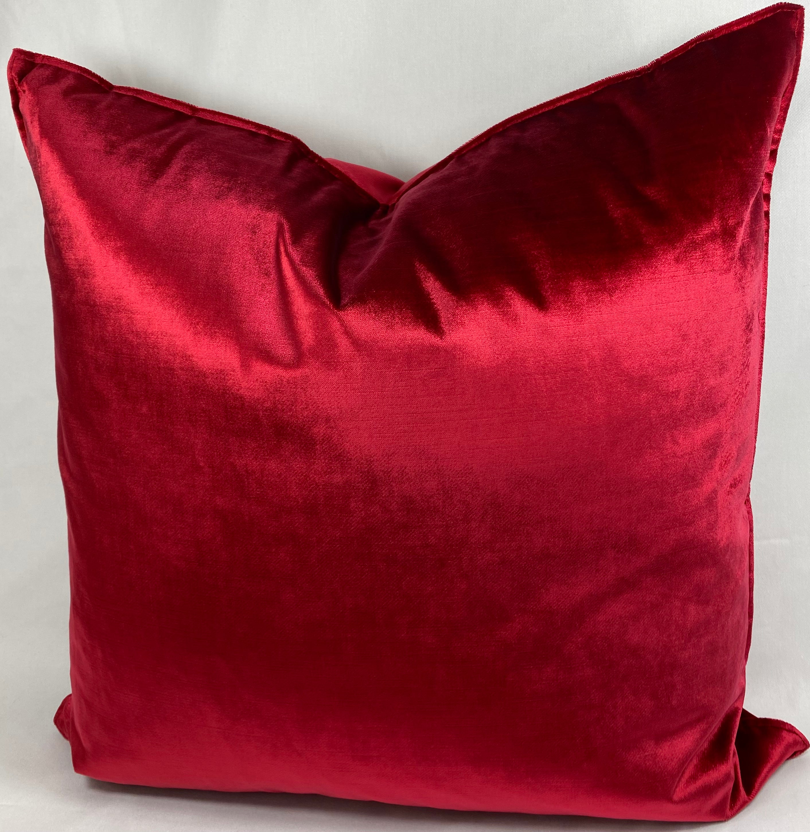 Luxury Pillow - 24" x 24"- Iridescence Double Front Ruby