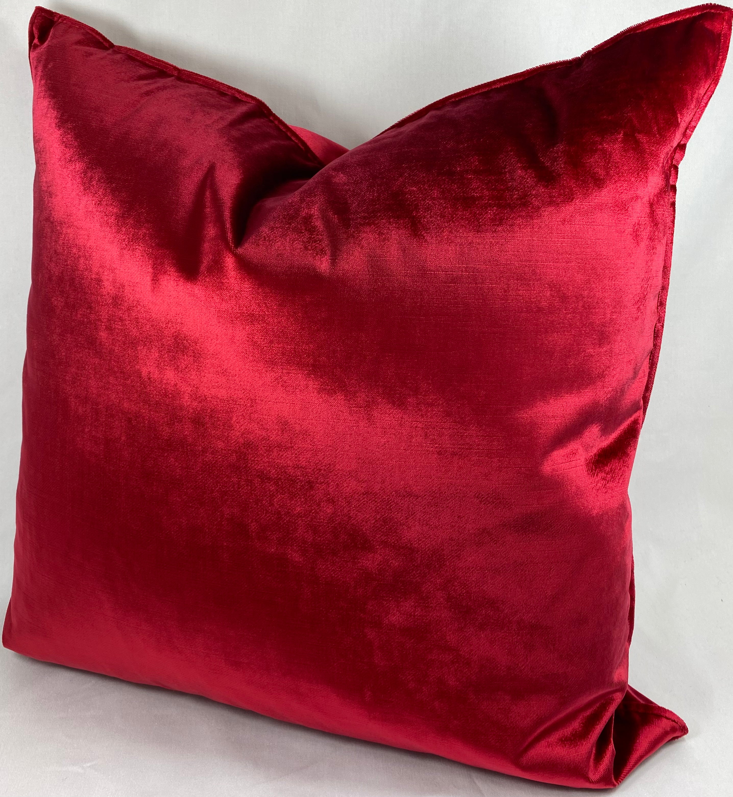 Luxury Pillow - 24" x 24"- Iridescence Double Front Ruby