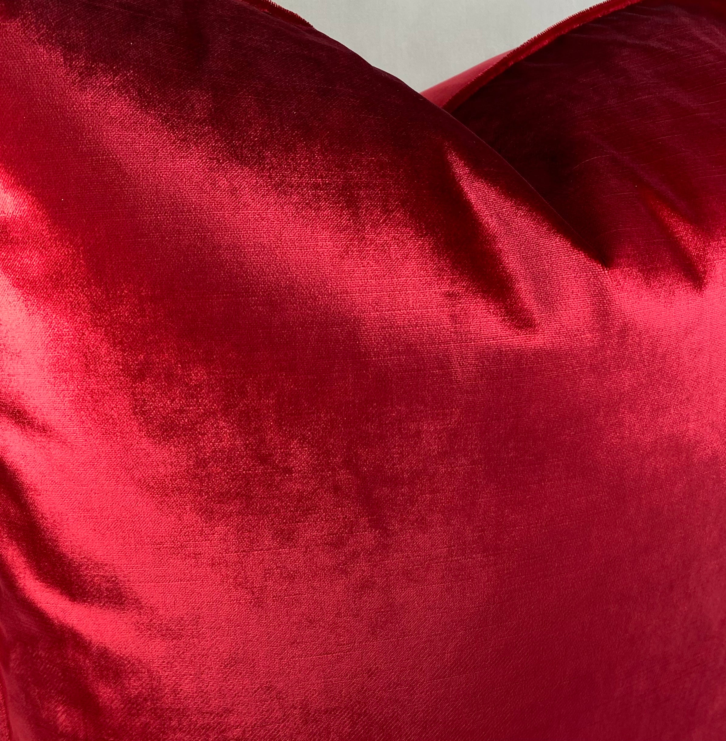 Luxury Pillow - 24" x 24"- Iridescence Double Front Ruby