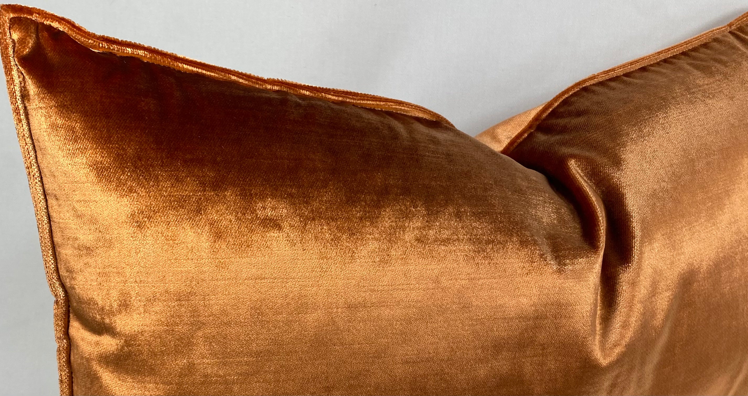 Luxury Lumbar Pillow – 24" × 14" – Iridescence Double Front Orange