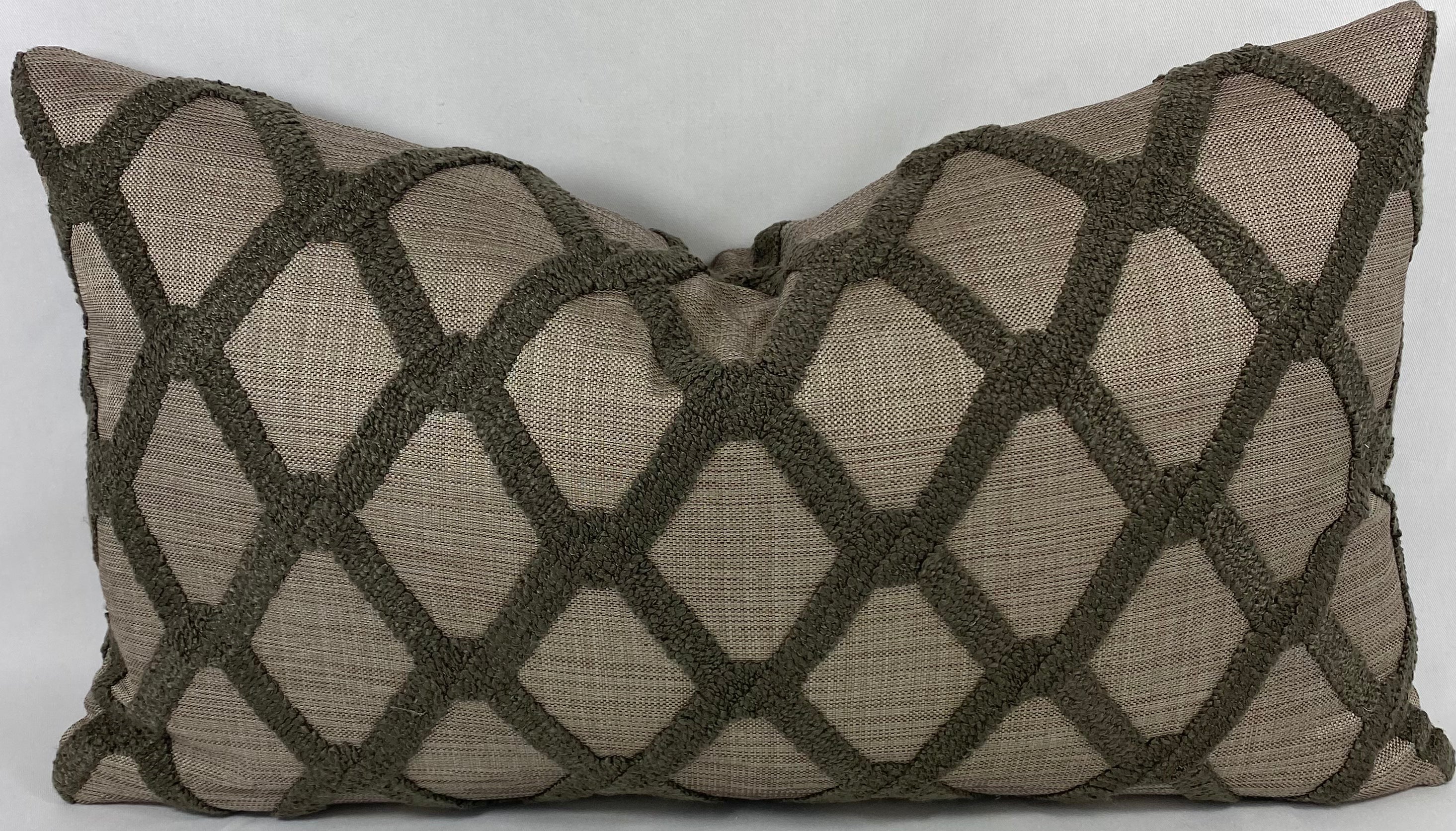 Luxury Lumbar Pillow - 24" x 14" - Mocha Dream