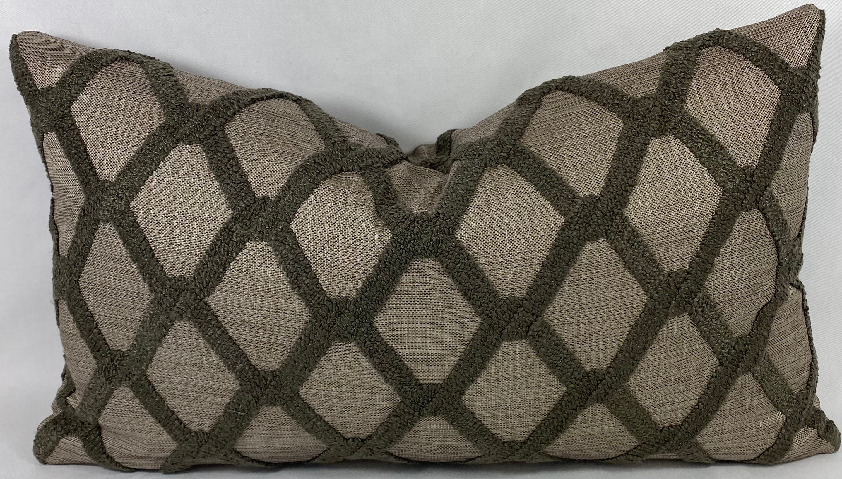 Luxury Lumbar Pillow - 24" x 14" - Mocha Dream