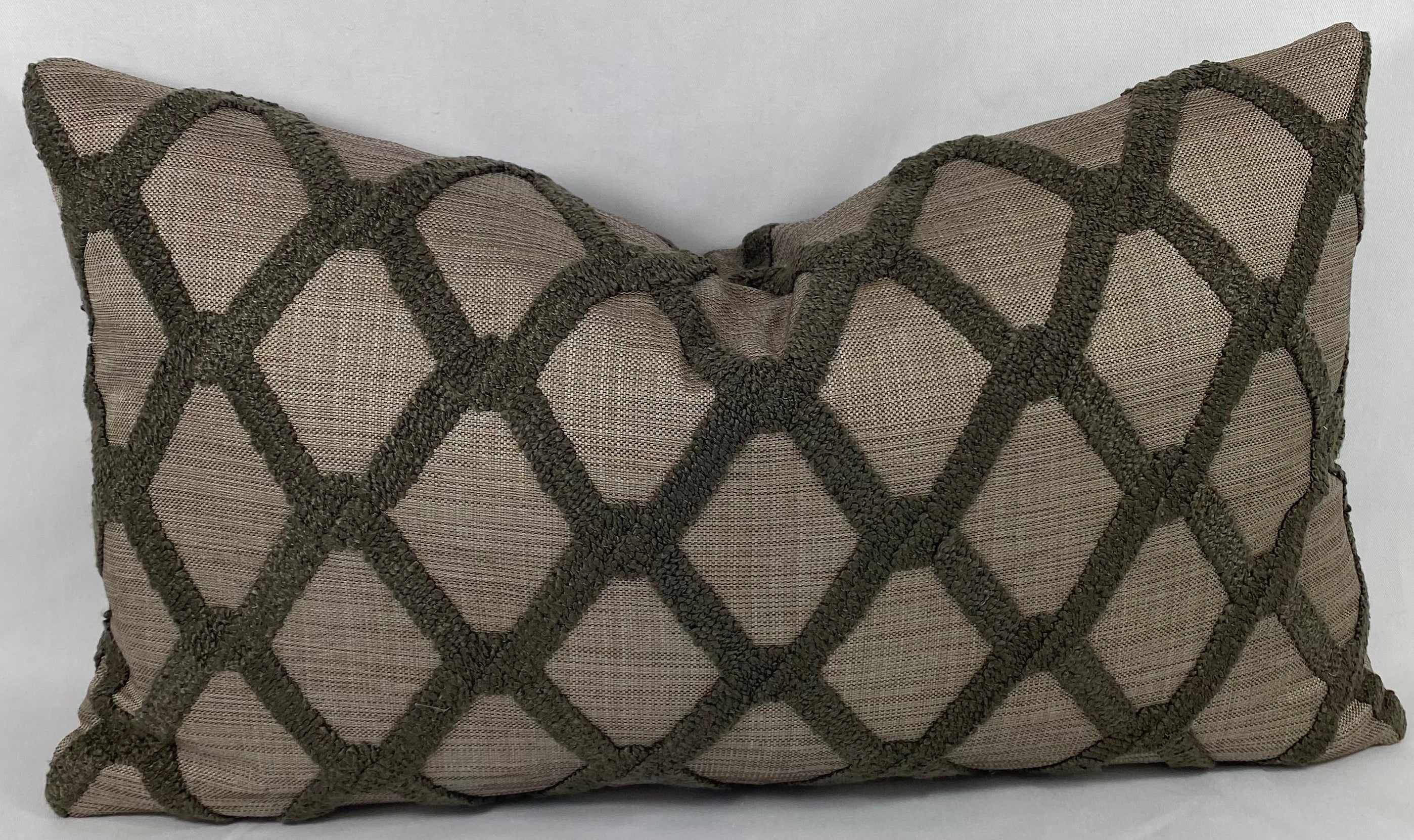 Luxury Lumbar Pillow - 24" x 14" - Mocha Dream