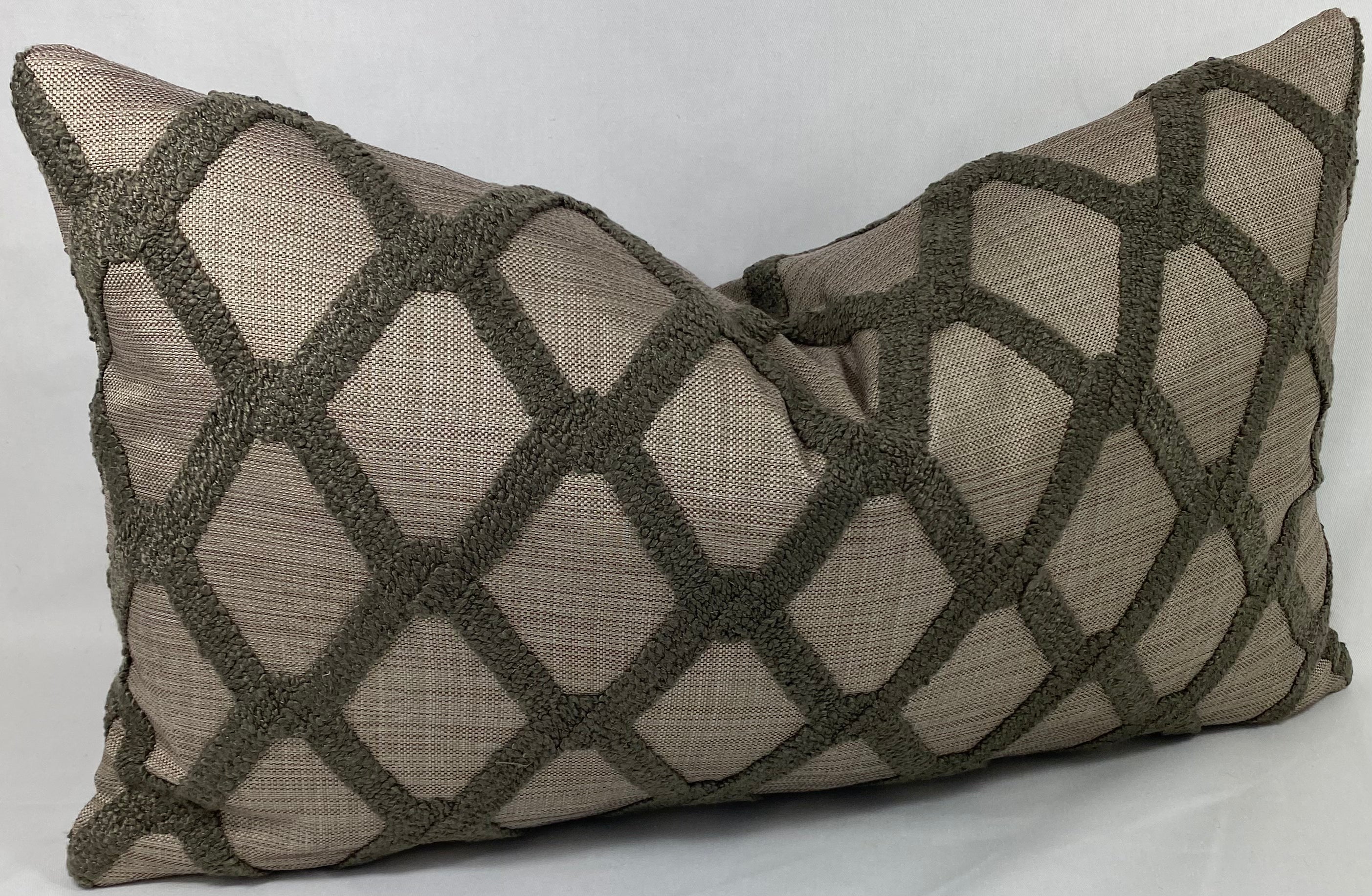 Luxury Lumbar Pillow - 24" x 14" - Mocha Dream