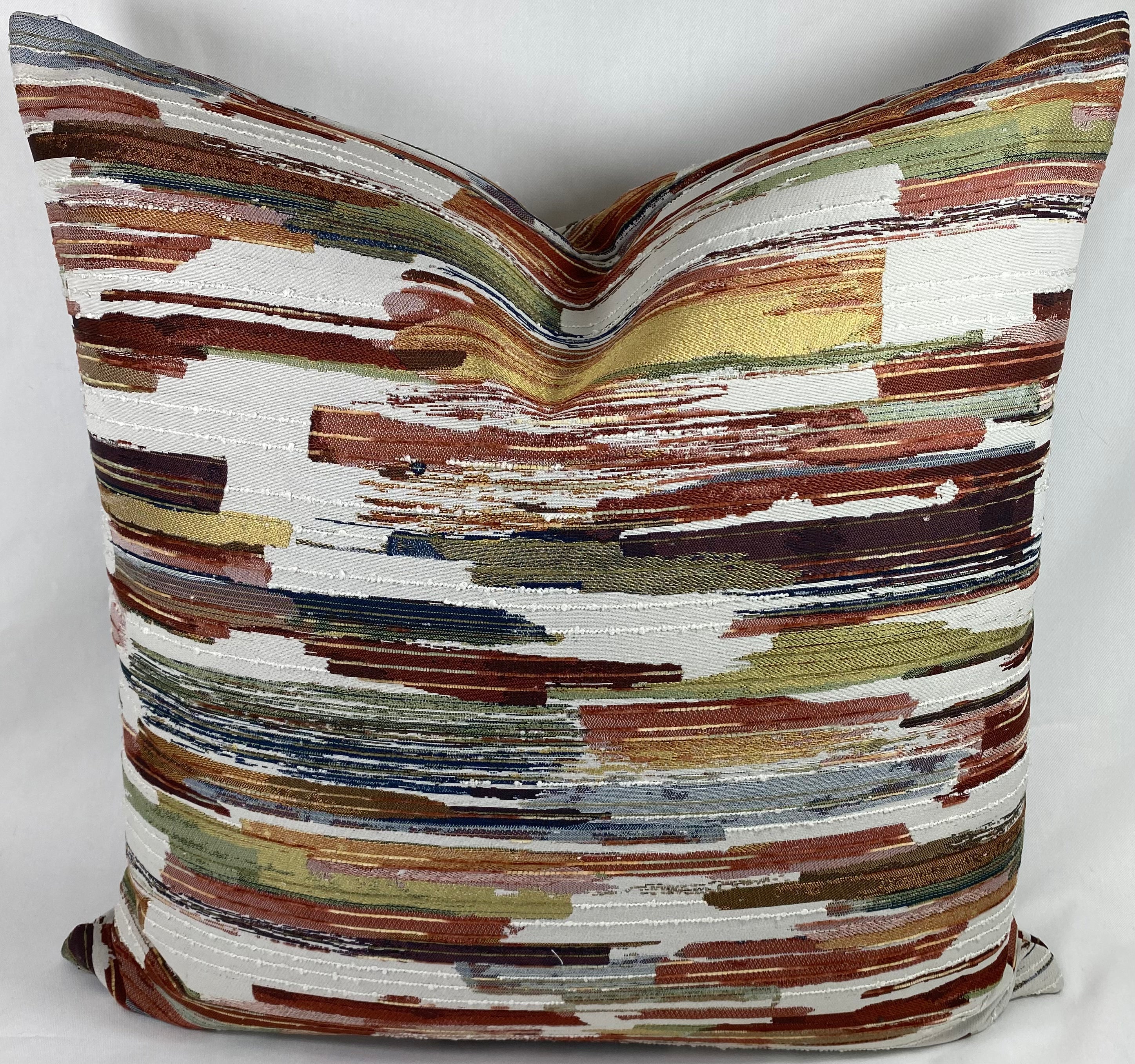 Luxury Pillow – 24" × 24" – Mixed Media Harvest