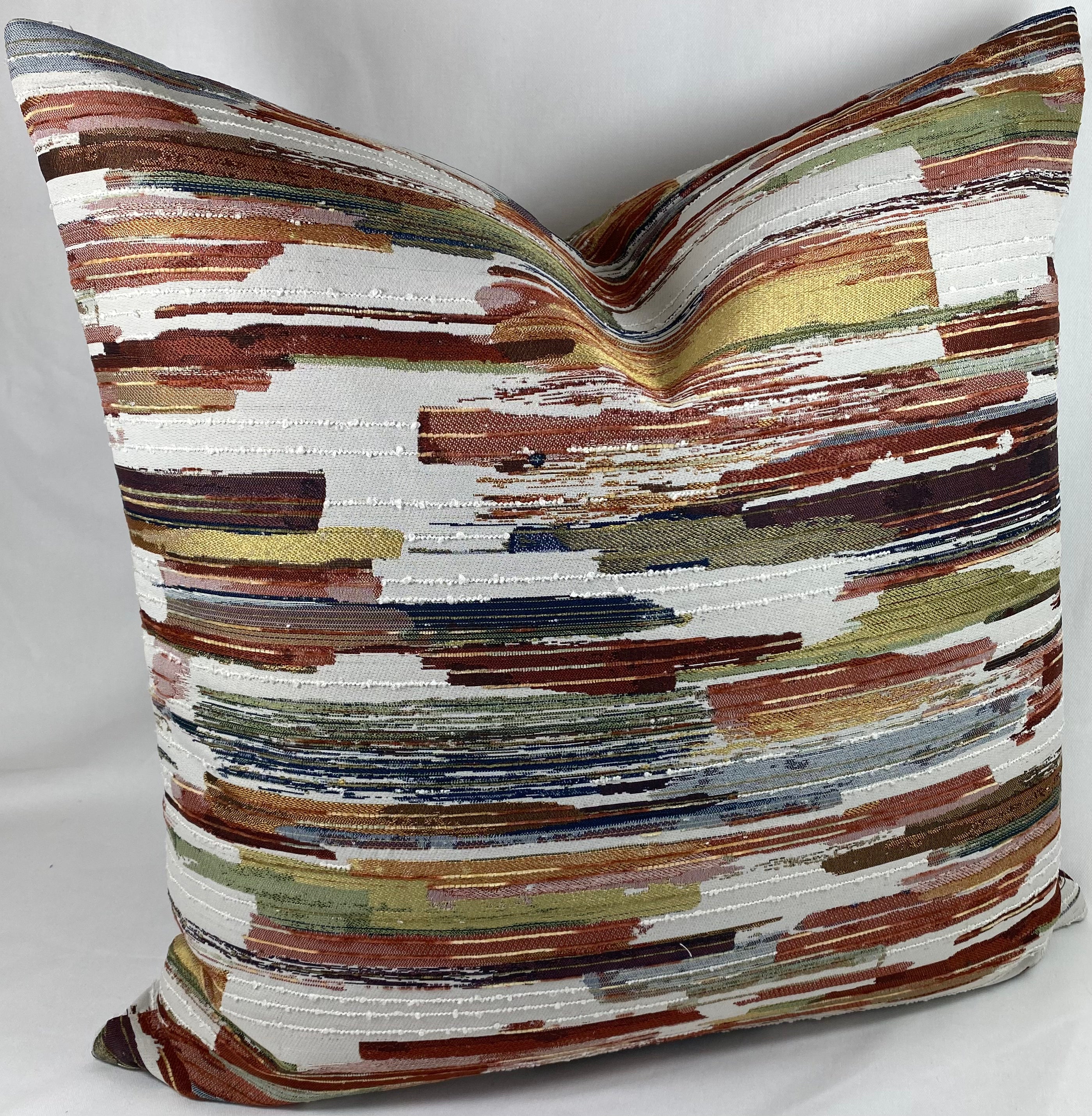 Luxury Pillow – 24" × 24" – Mixed Media Harvest