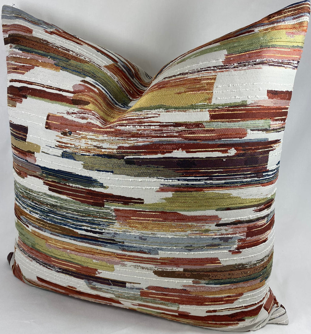 Luxury Pillow – 24" × 24" – Mixed Media Harvest