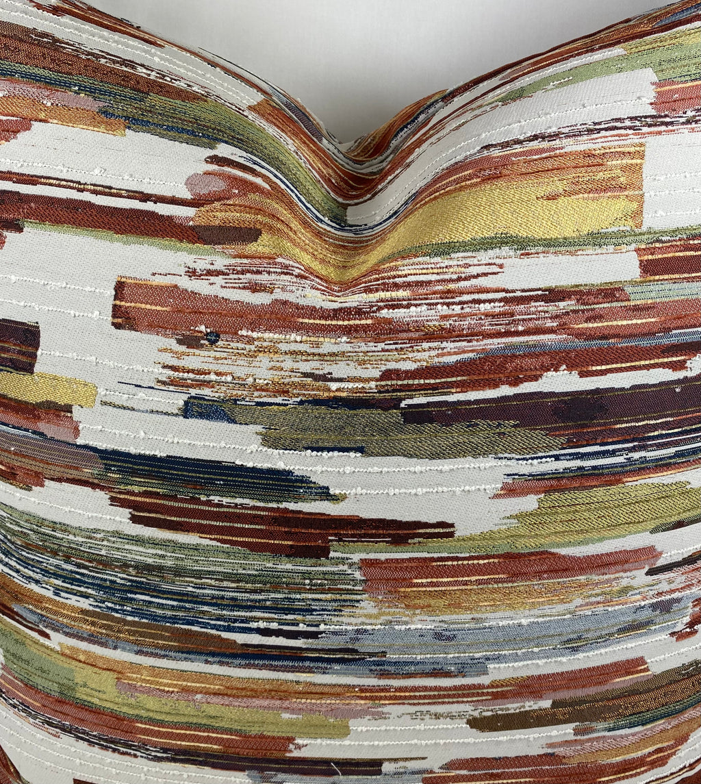 Luxury Pillow – 24" × 24" – Mixed Media Harvest