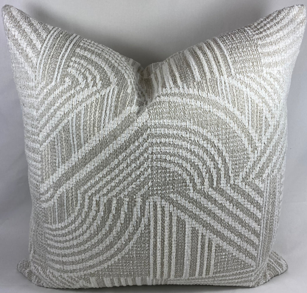 Luxury Pillow – 24" × 24" – Zaria Ivory