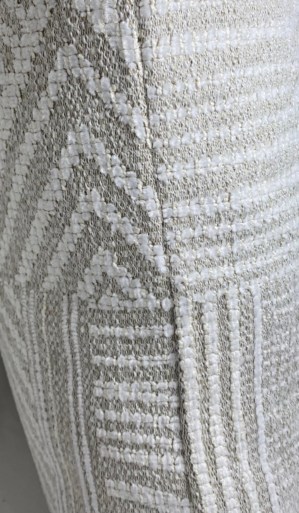 Luxury Pillow – 24" × 24" – Zaria Ivory | Textured Neutral – Kim ...