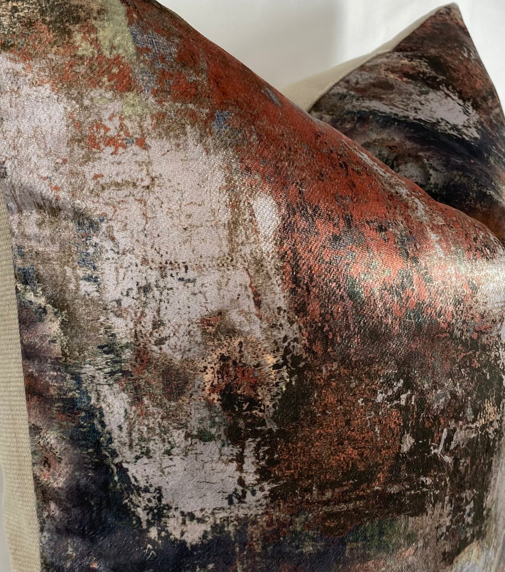 Luxury Pillow – 24" × 24" – Reverie Carmine