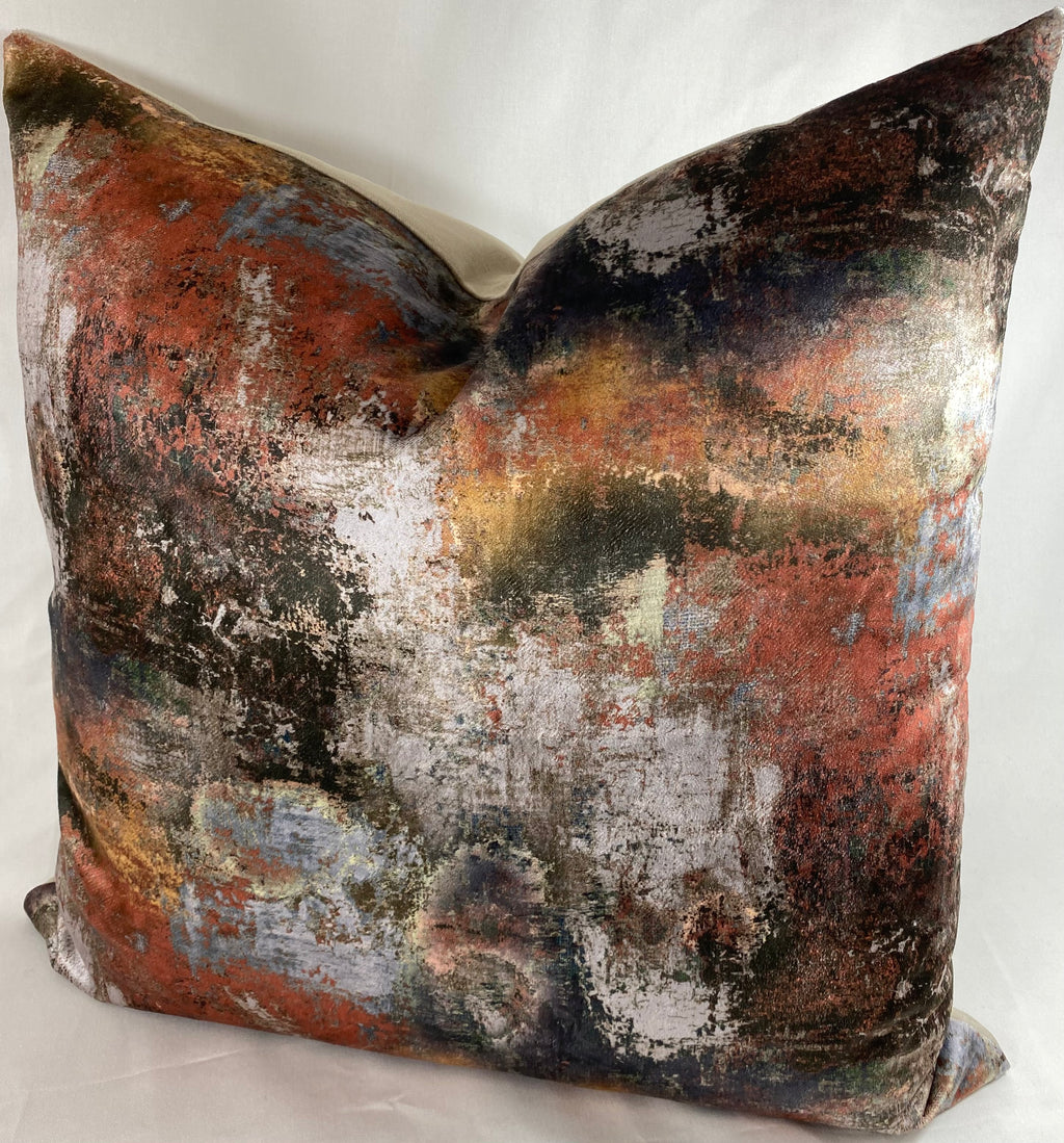 Luxury Pillow – 24" × 24" – Reverie Carmine