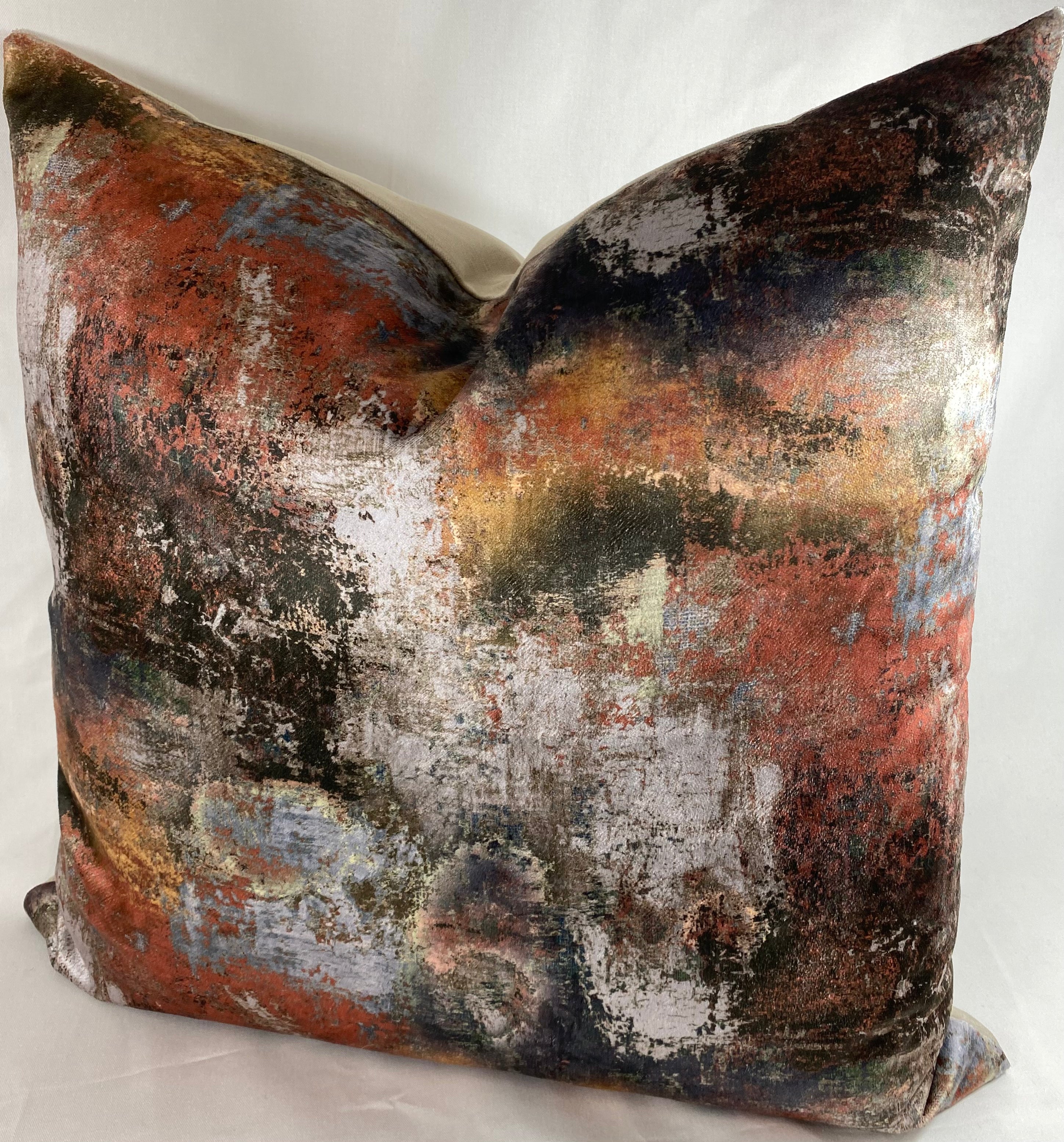 Luxury Pillow – 24" × 24" – Reverie Carmine