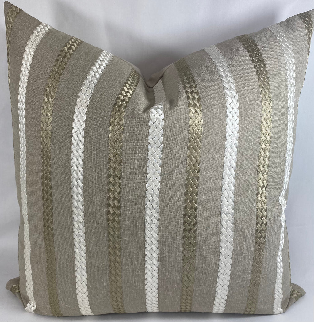 Luxury Pillow – 24" × 24" – Cheverny Taupe