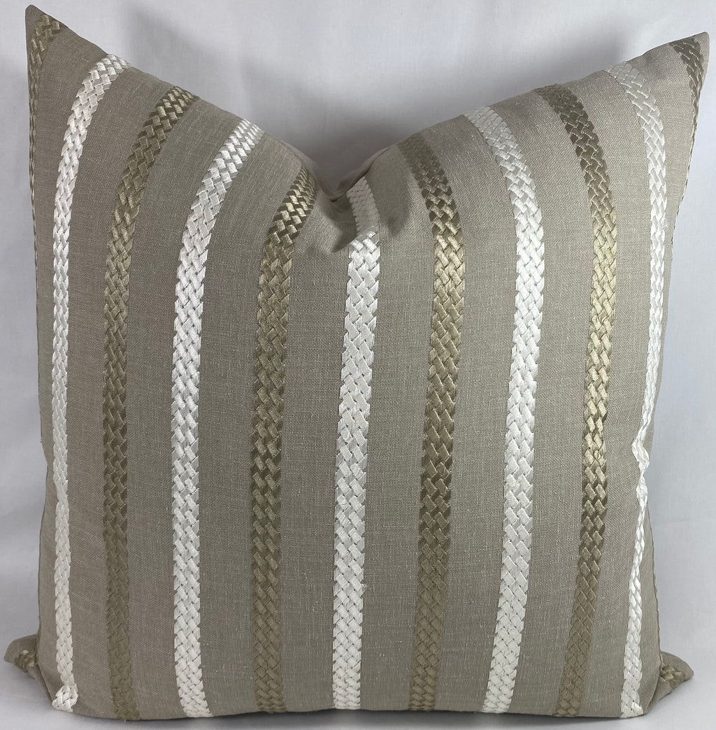 Luxury Pillow – 24" × 24" – Cheverny Taupe