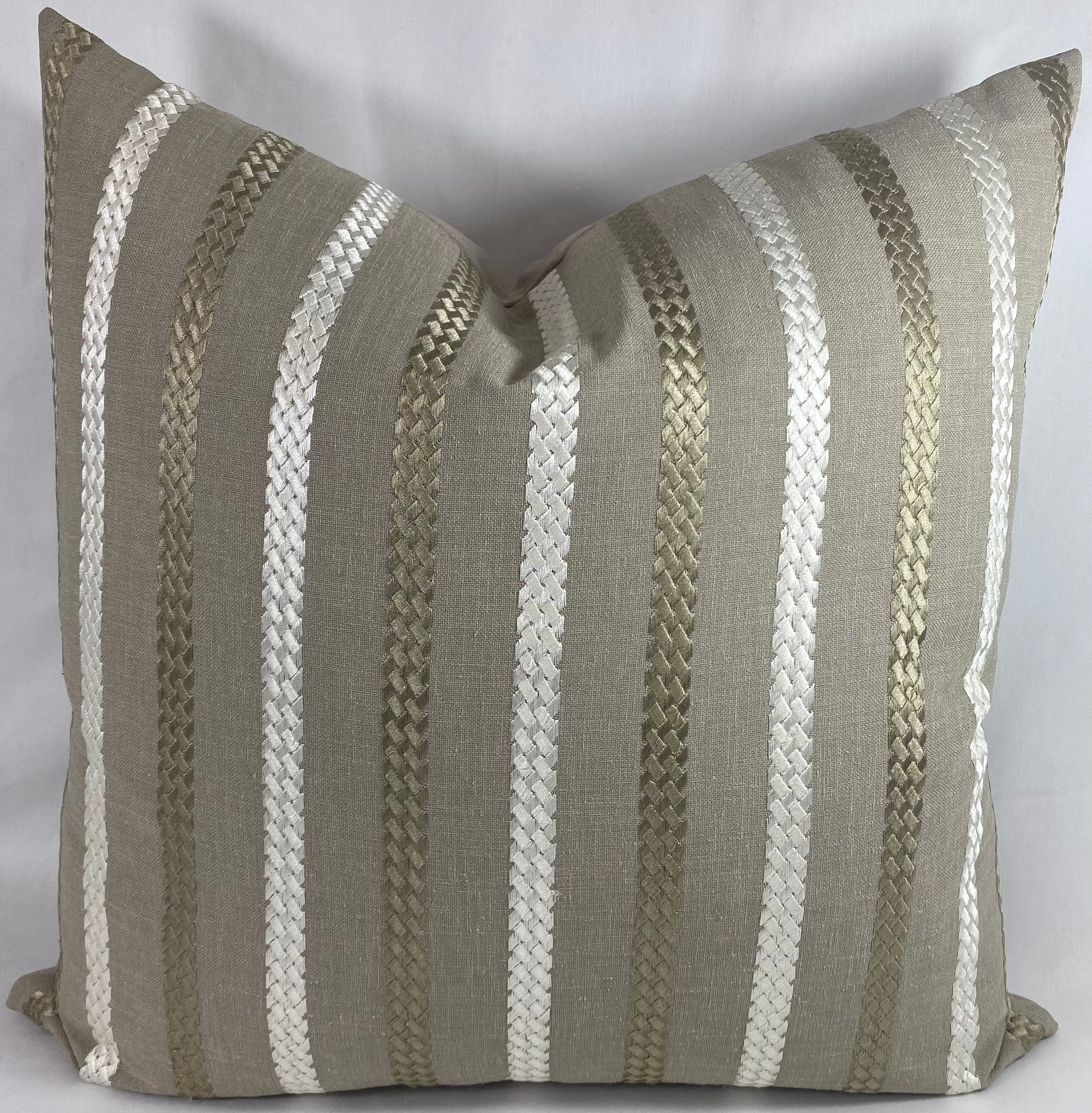 Luxury Pillow – 24" × 24" – Cheverny Taupe