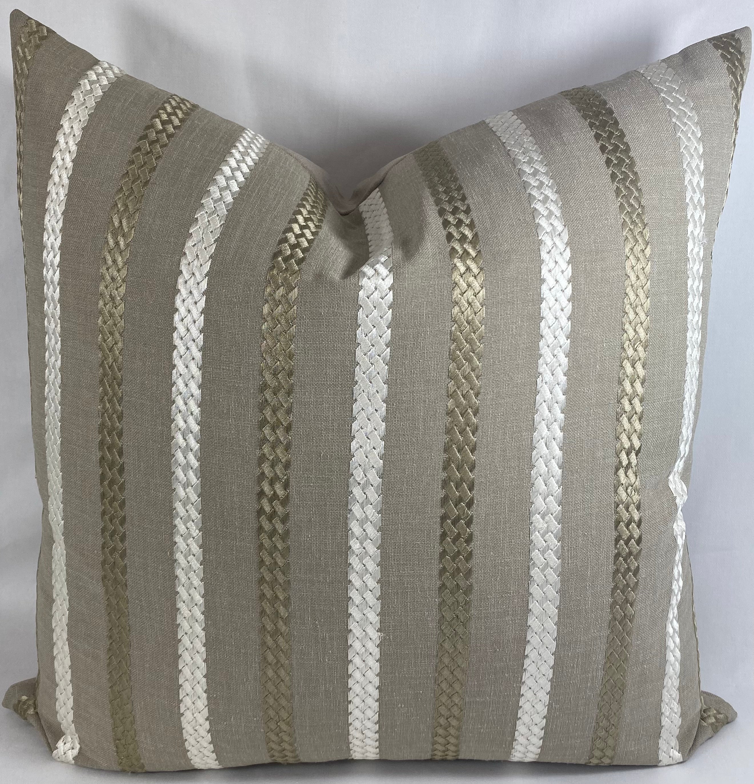 Luxury Pillow – 24" × 24" – Cheverny Taupe